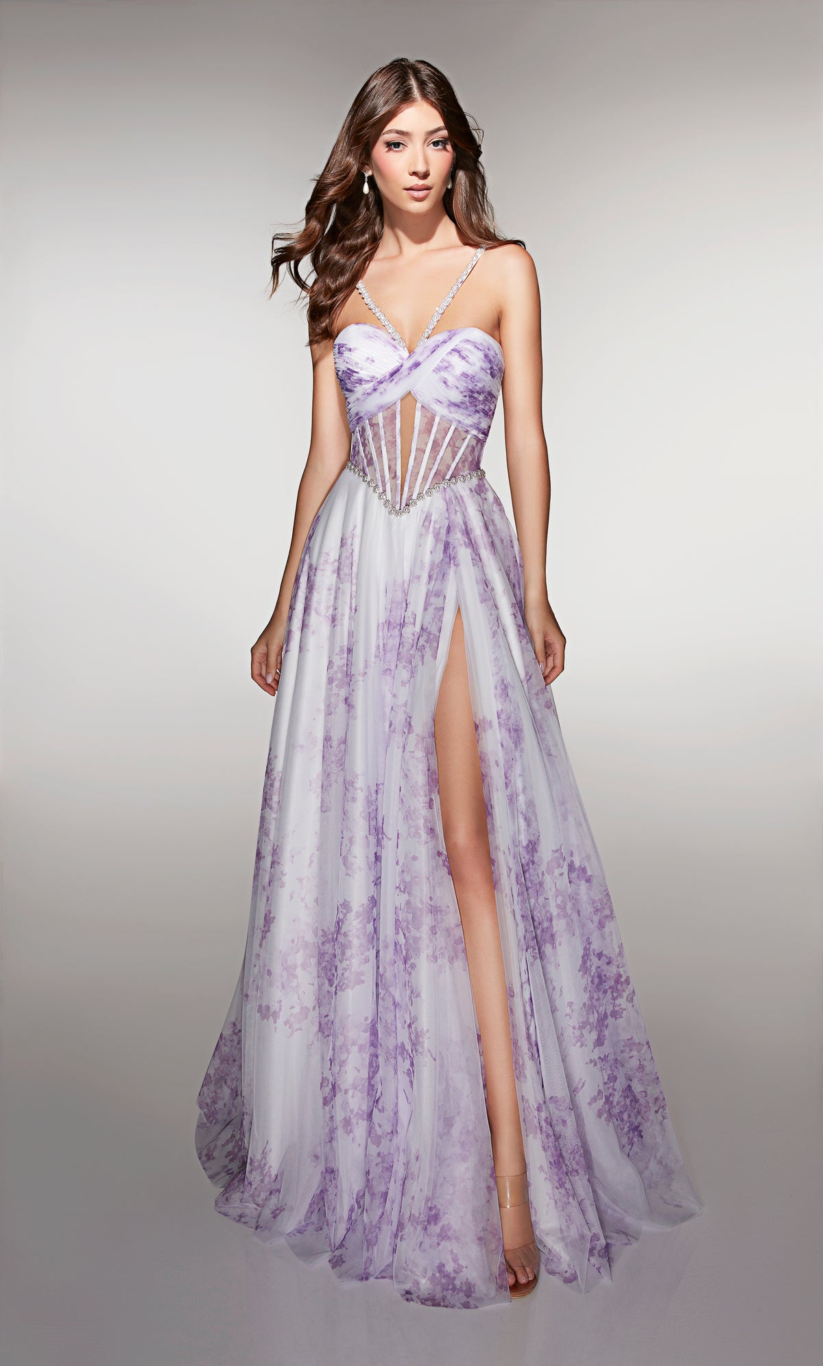 ALYCE Paris 61994 Alyce Long Sweetheart Neckline Embellished A Line Dress