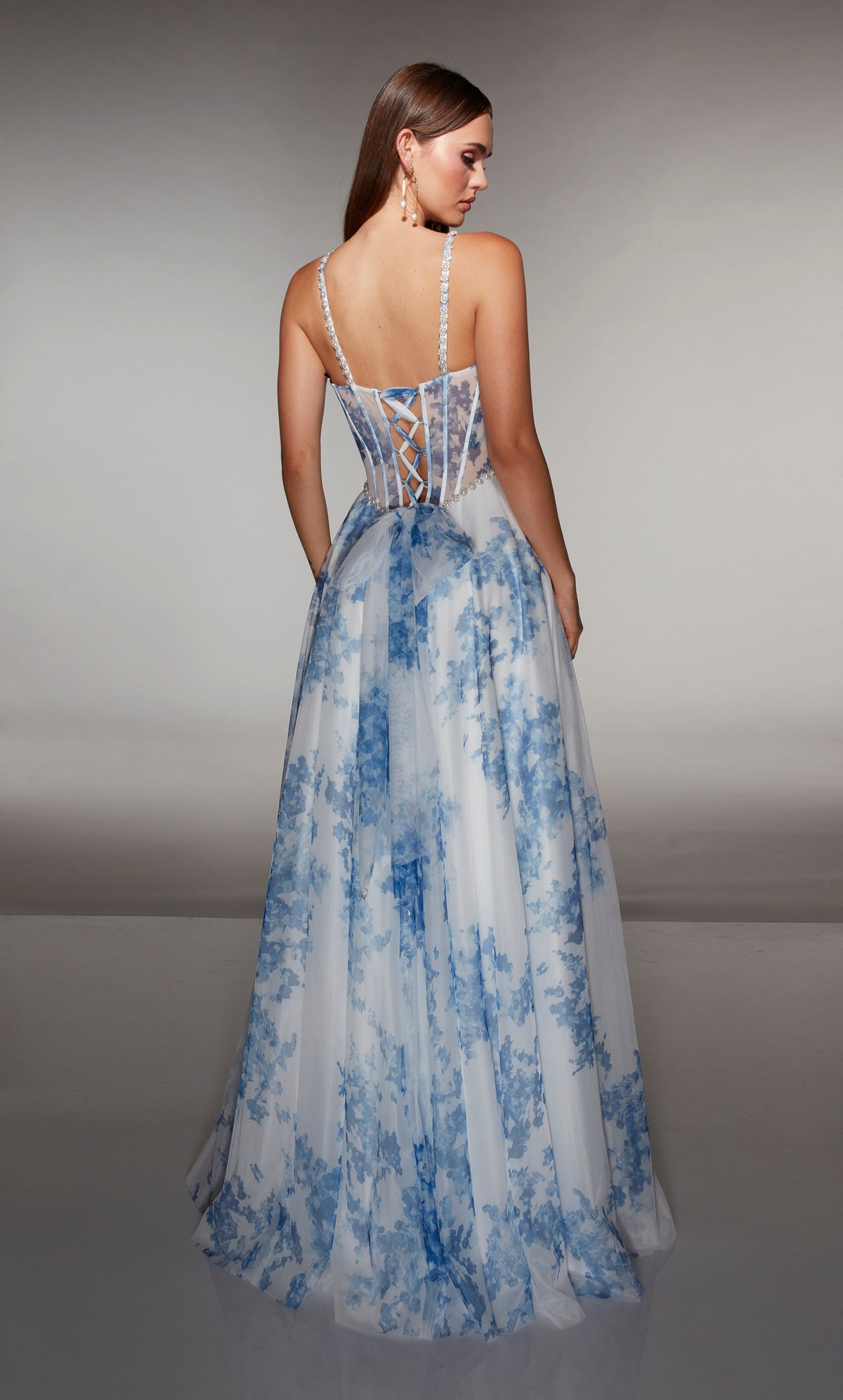 ALYCE Paris 61994 Alyce Long Sweetheart Neckline Embellished A Line Dress