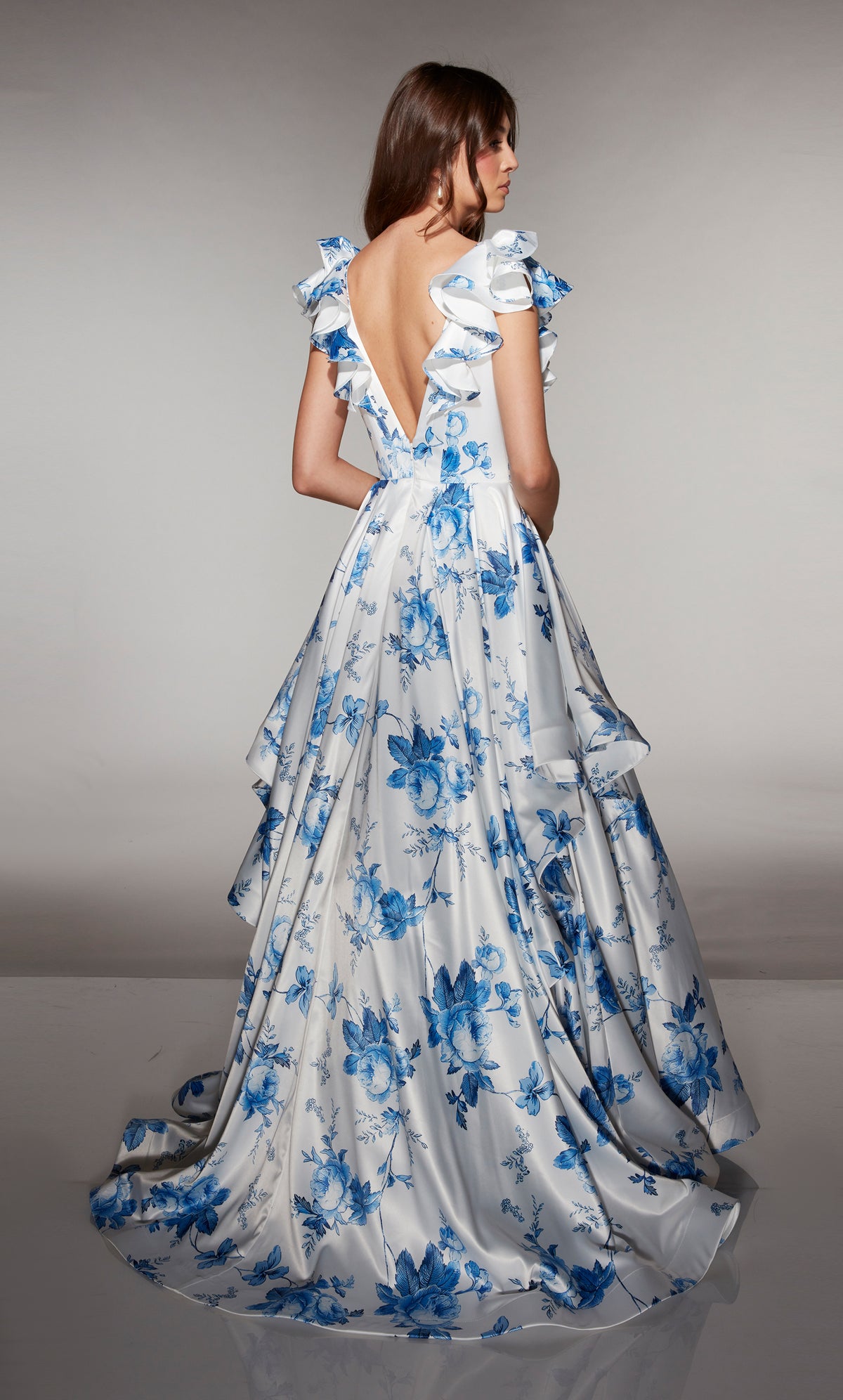 ALYCE Paris 62001 Alyce Long V-neckline Plus Size Ballgown Dress