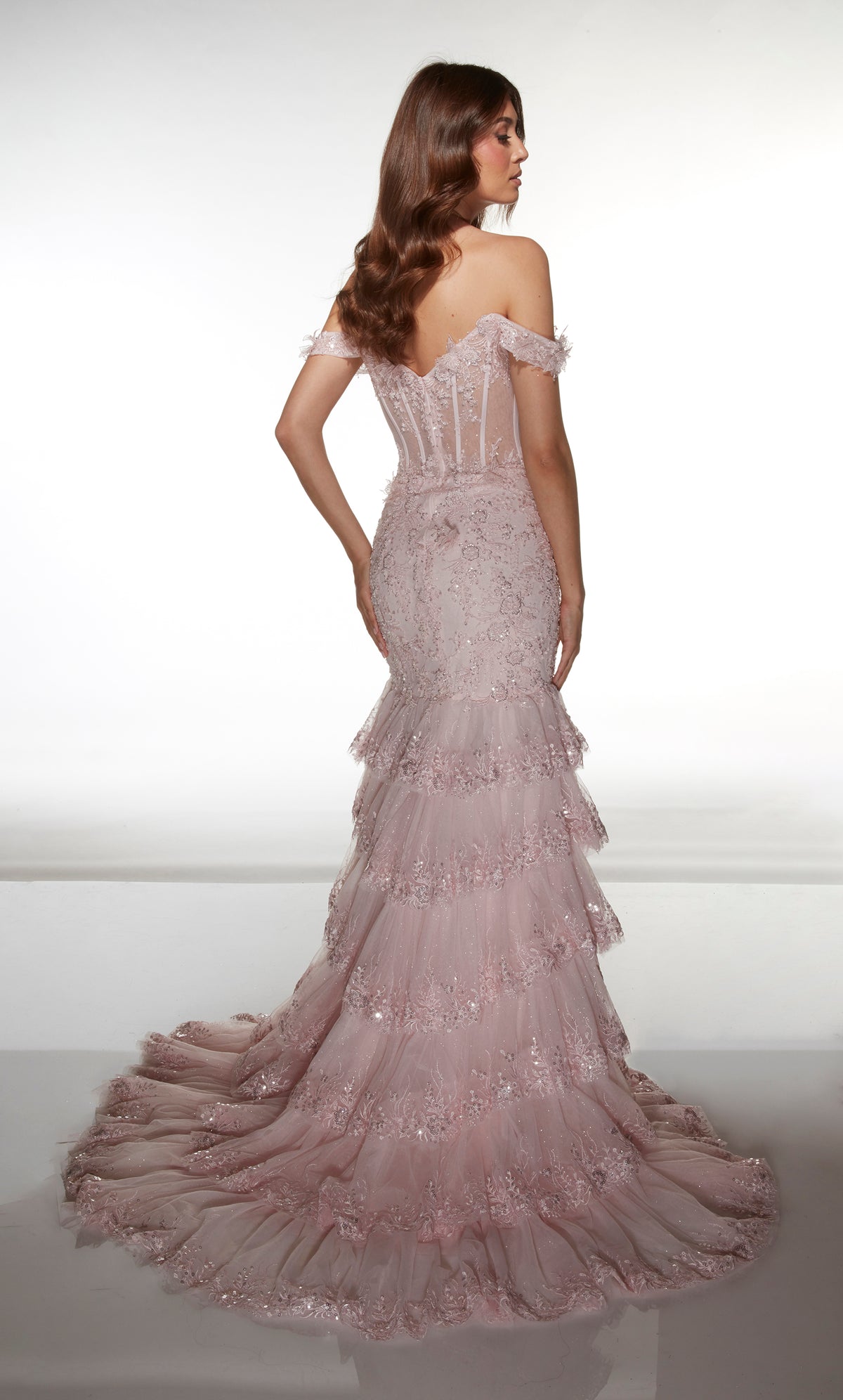 ALYCE Paris 62021 Alyce Long Sweetheart Neckline Embellished Mermaid Dress