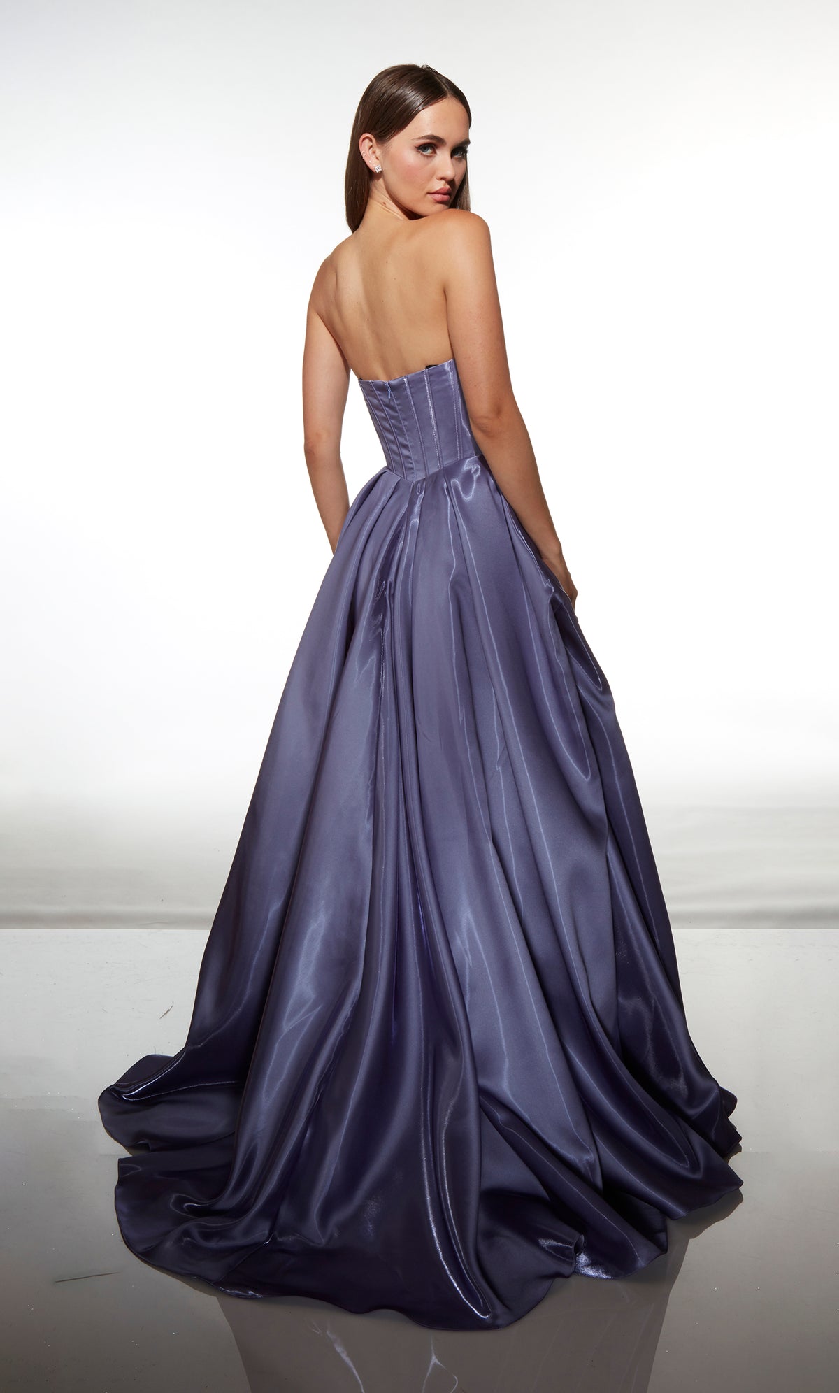 ALYCE Paris 62076 Alyce Long Cowl Neckline Pockets High-low Dress