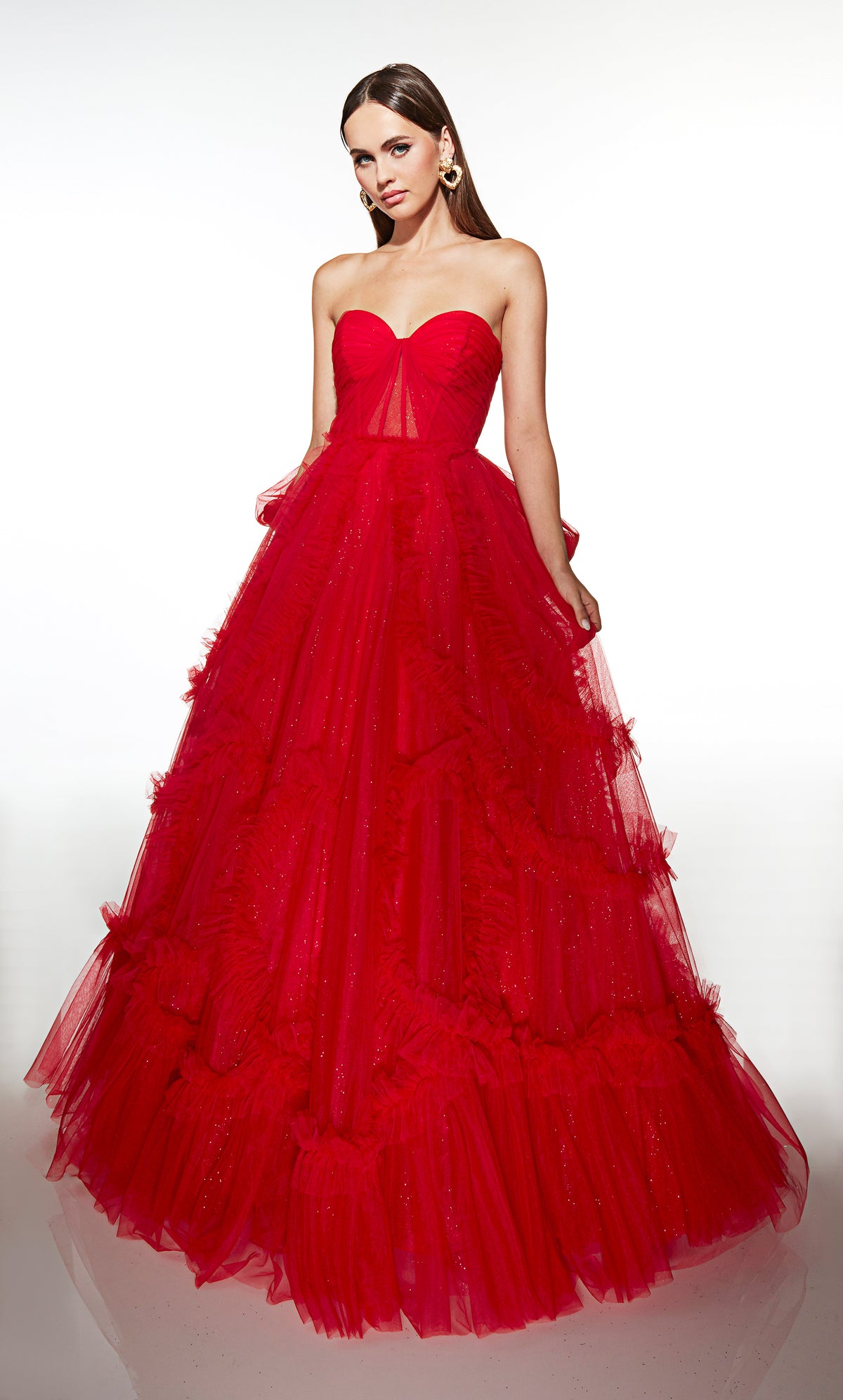 ALYCE Paris 62119 Alyce Long Sweetheart Neckline Ruched/draped Ballgown Dress