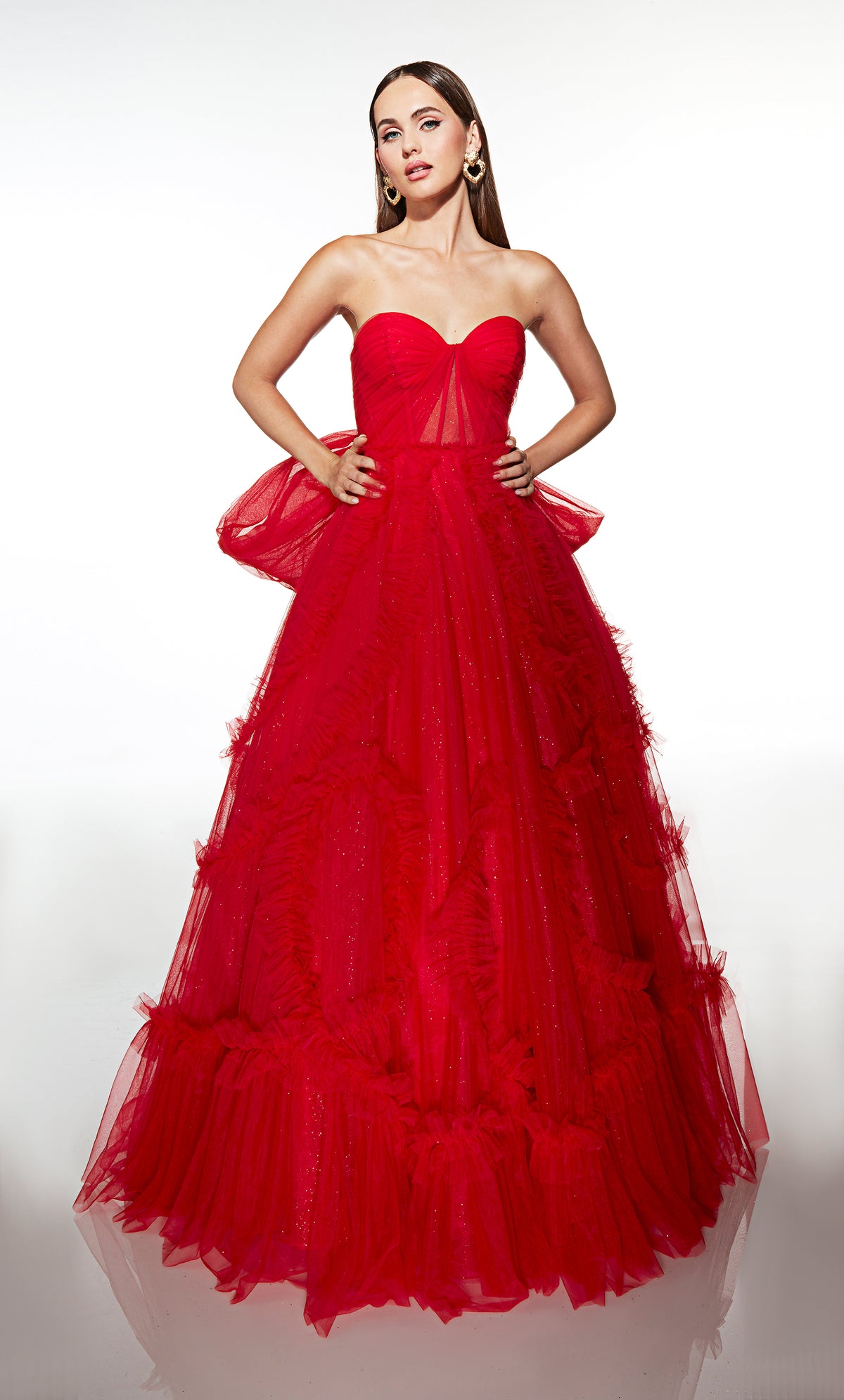 ALYCE Paris 62119 Alyce Long Sweetheart Neckline Ruched/draped Ballgown Dress