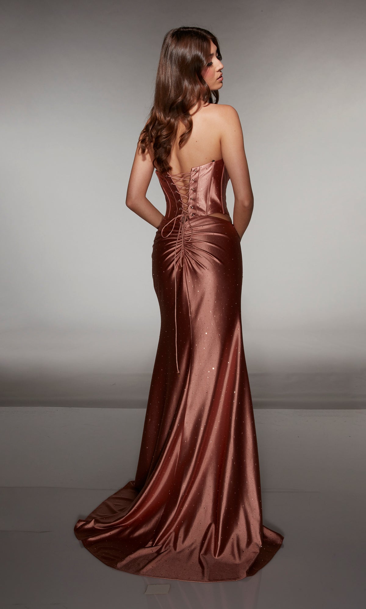 ALYCE Paris 62149 Alyce Long Cowl Neckline Sexy Straight Dress