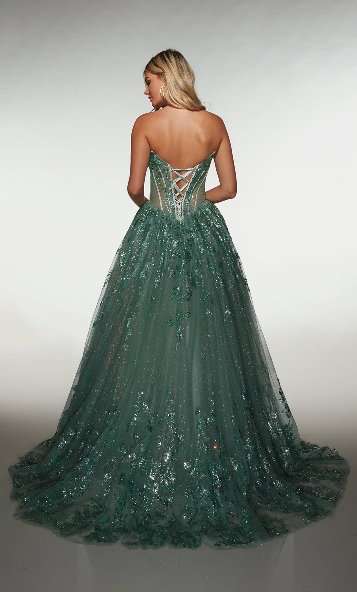 ALYCE Paris 62158 Alyce Long Sweetheart Neckline Shimmery/sparkly Ballgown Dress
