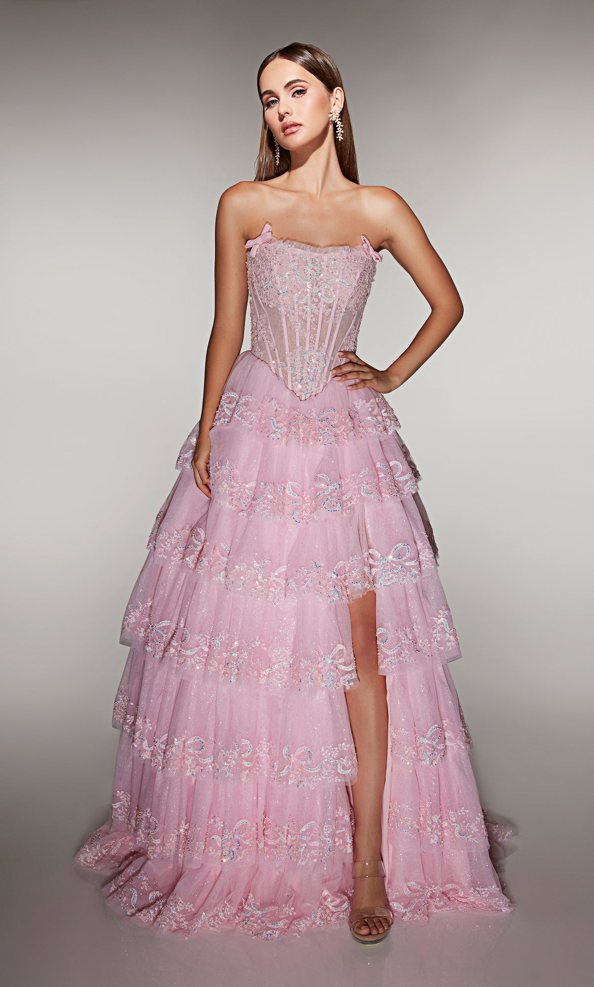 ALYCE Paris 62191 Alyce Long Strapless Neckline Elegant A Line Dress