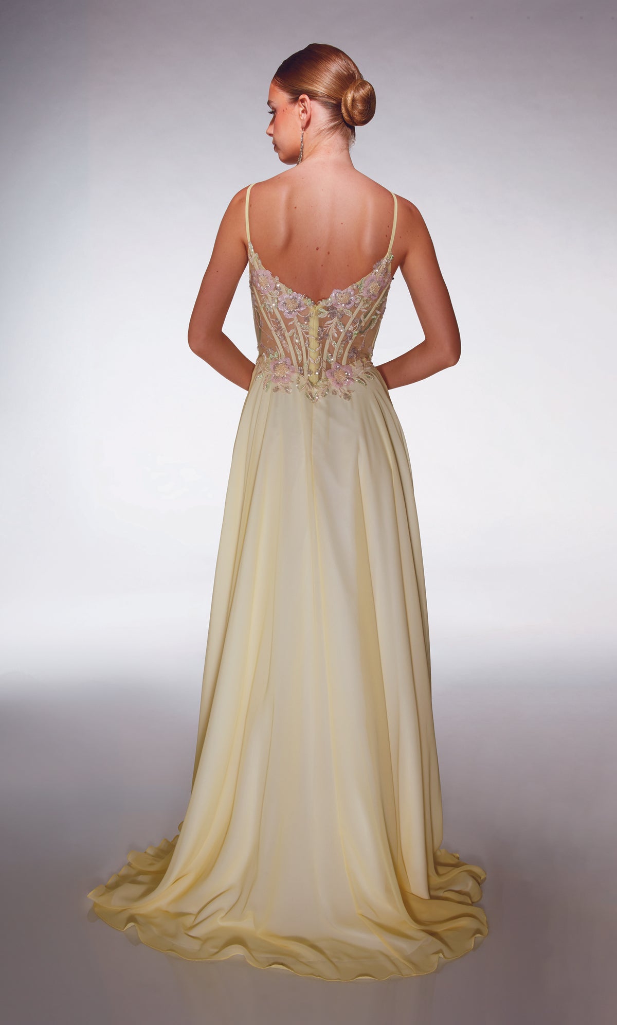 ALYCE Paris 62198 Alyce Long Scoop Neckline Plus Size A Line Dress