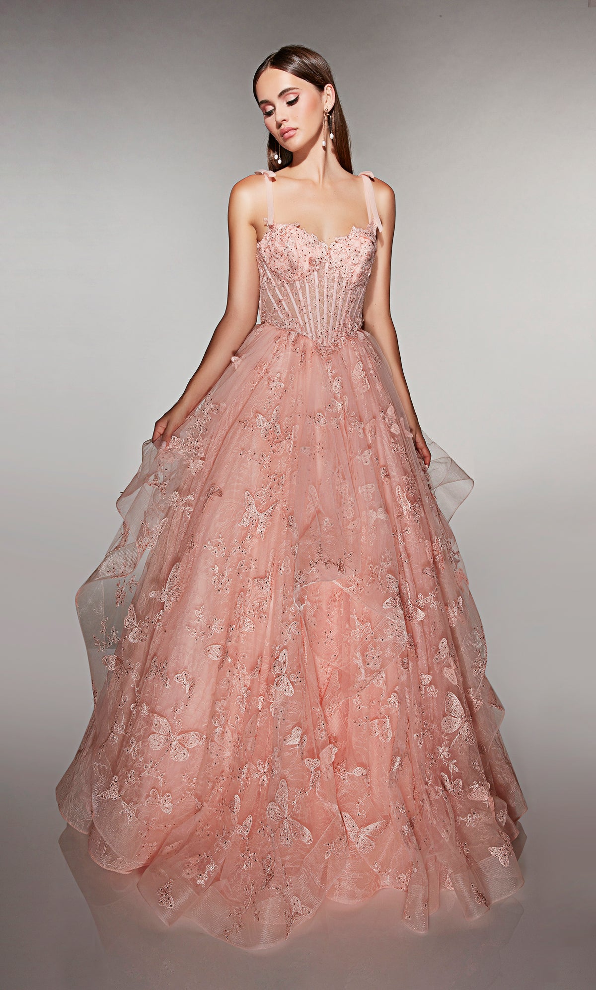 ALYCE Paris 62199 Alyce Long Sweetheart Neckline Embellished Ballgown Dress