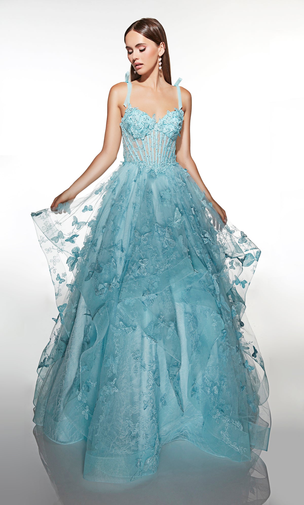 ALYCE Paris 62199 Alyce Long Sweetheart Neckline Embellished Ballgown Dress