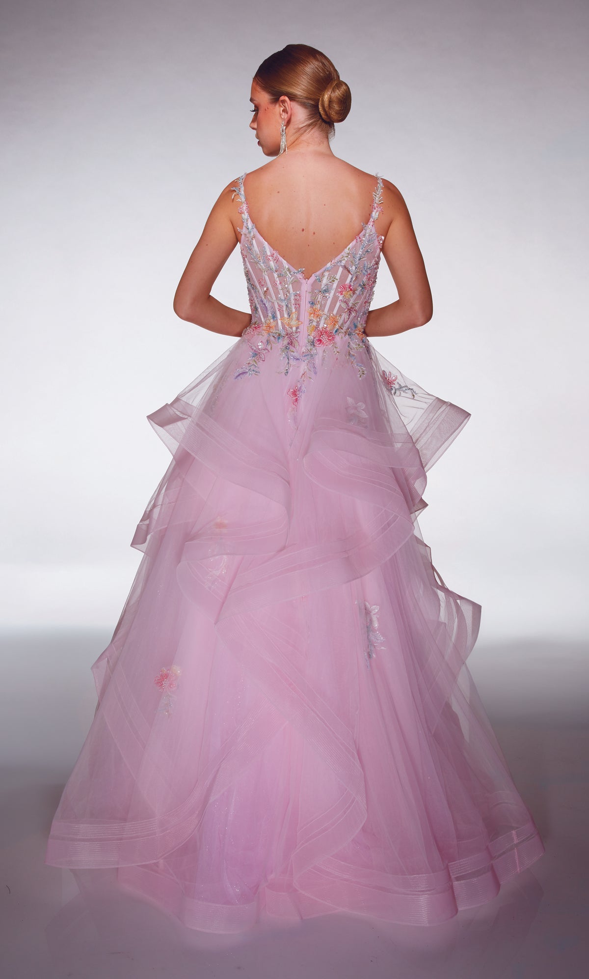 ALYCE Paris 62201 Alyce Long Sweetheart Neckline Waterfall Ballgown Dress