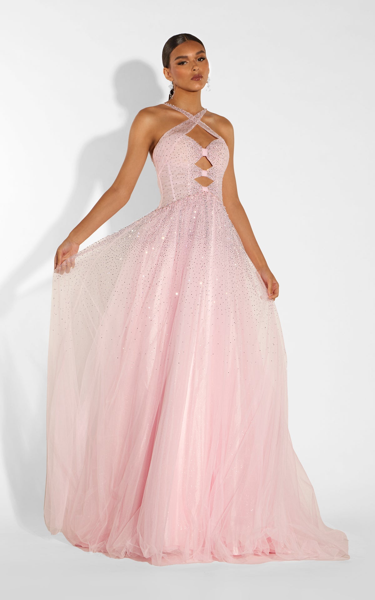 ALYCE Paris 62231 Alyce Long Illusion Neckline Illusion A Line Dress