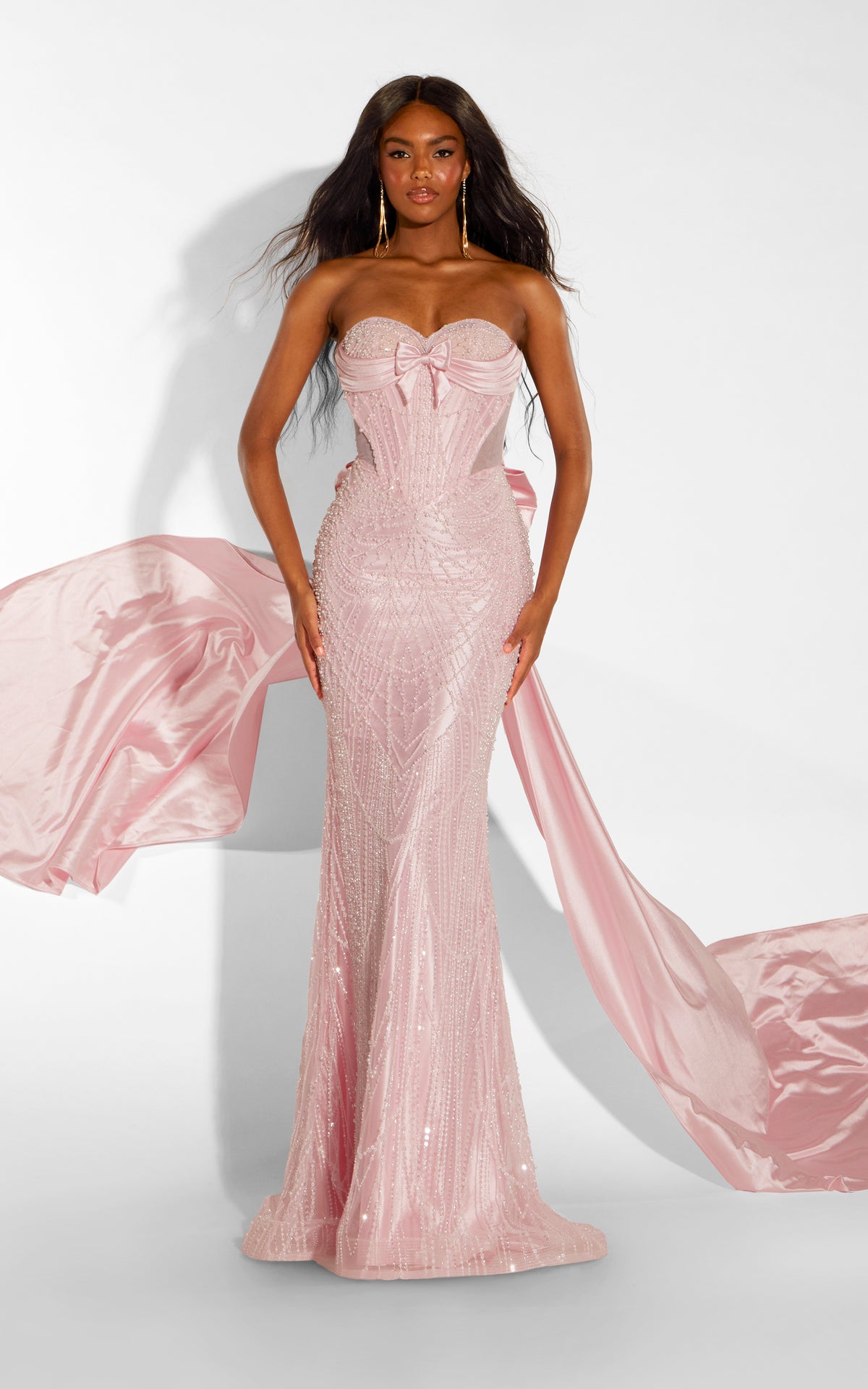 ALYCE Paris 62380 Alyce Long Sweetheart Neckline Ruched/draped Dress