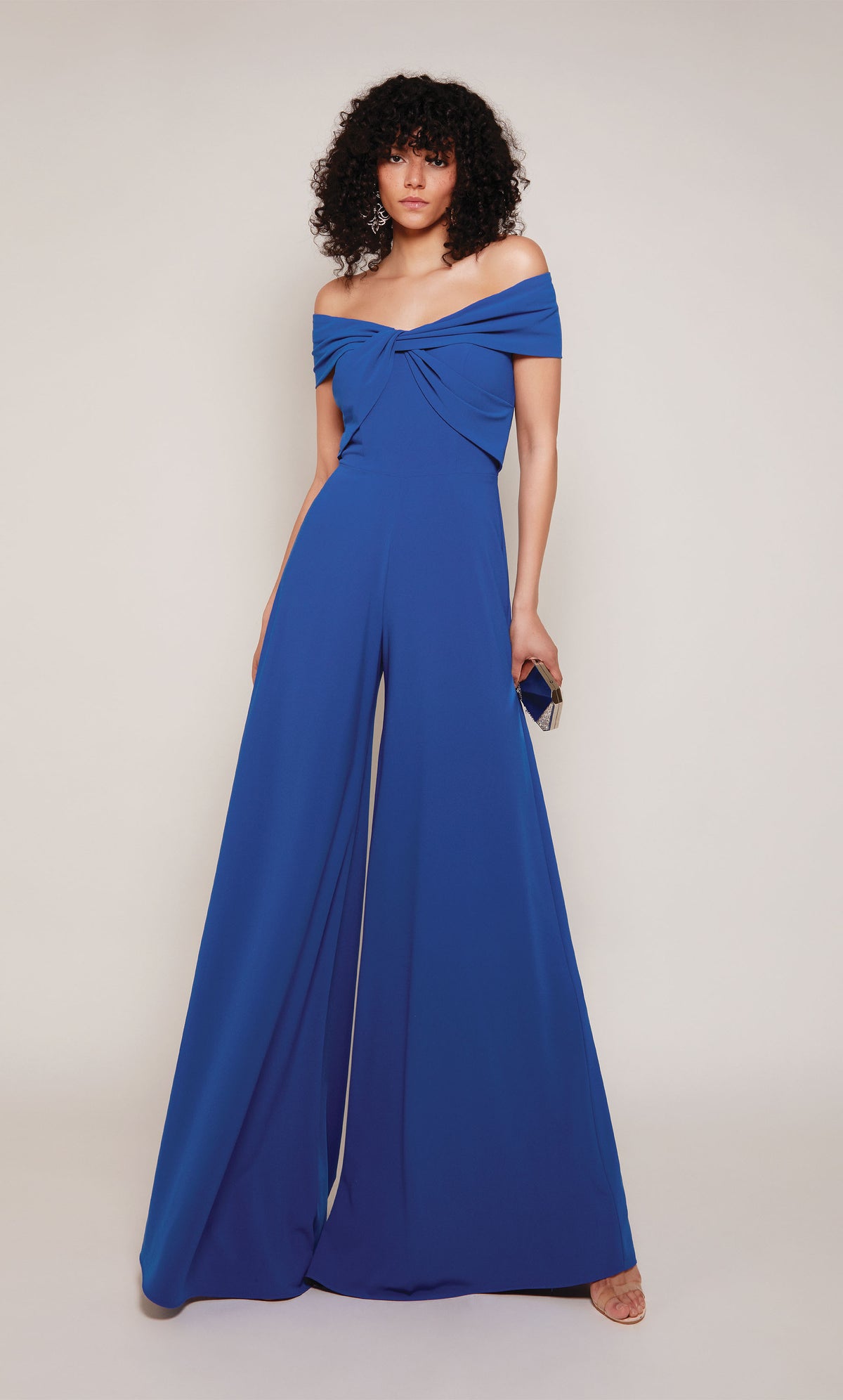 ALYCE Paris 70013 Bridal Off The Shoulder Neckline Chic Jumpsuit Dress