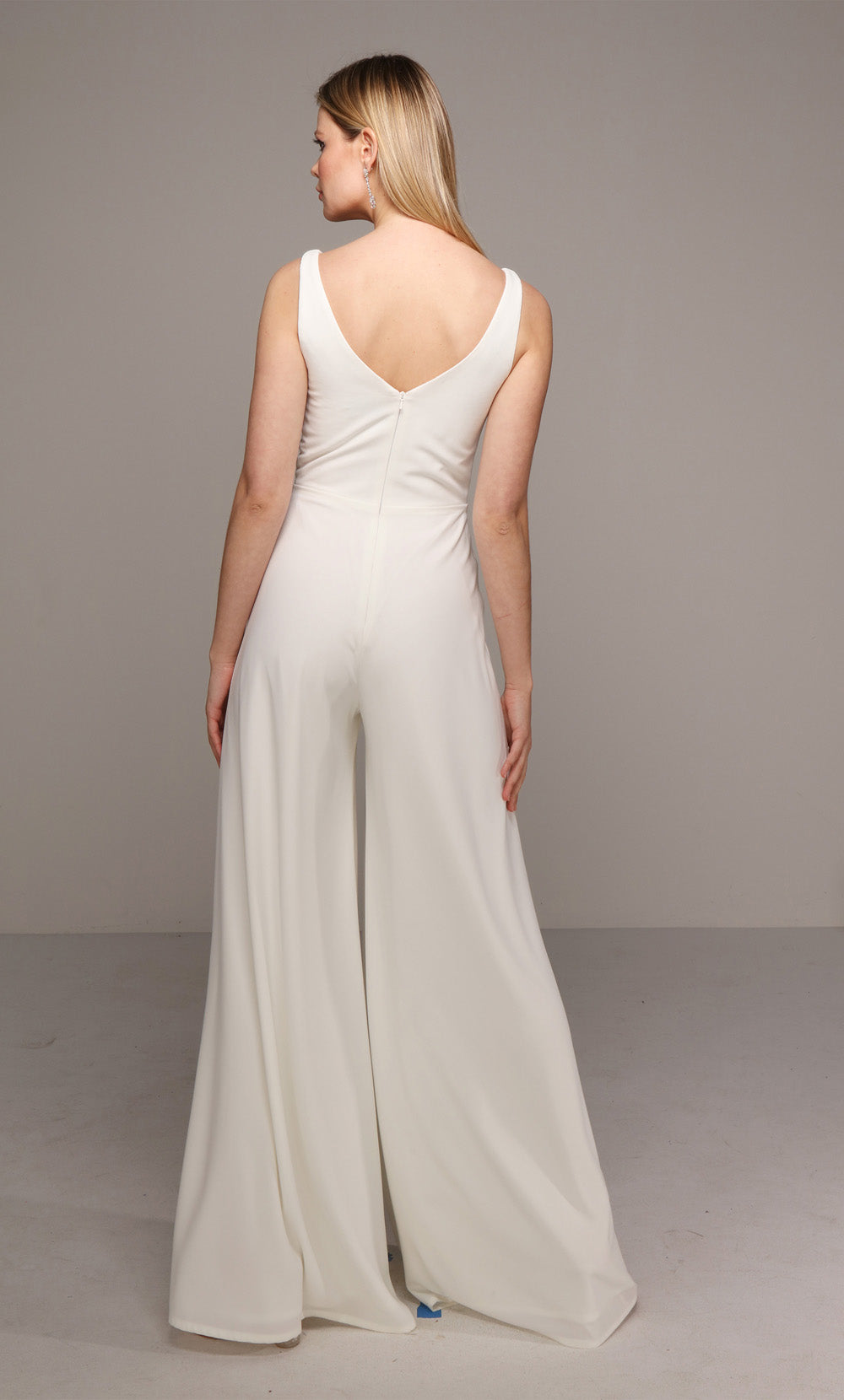 ALYCE Paris 70021 Bridal V-neckline Chic Jumpsuit Dress