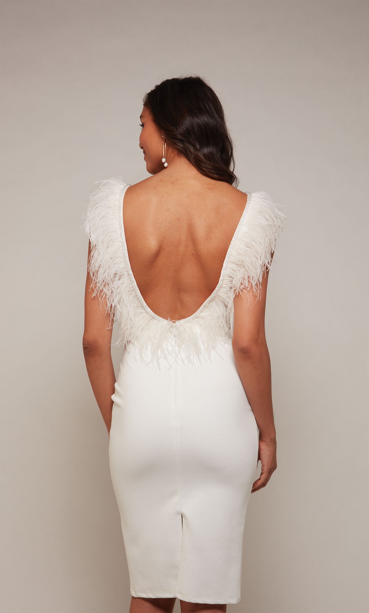 ALYCE Paris 70033 Bridal V-neckline Chic Straight Dress