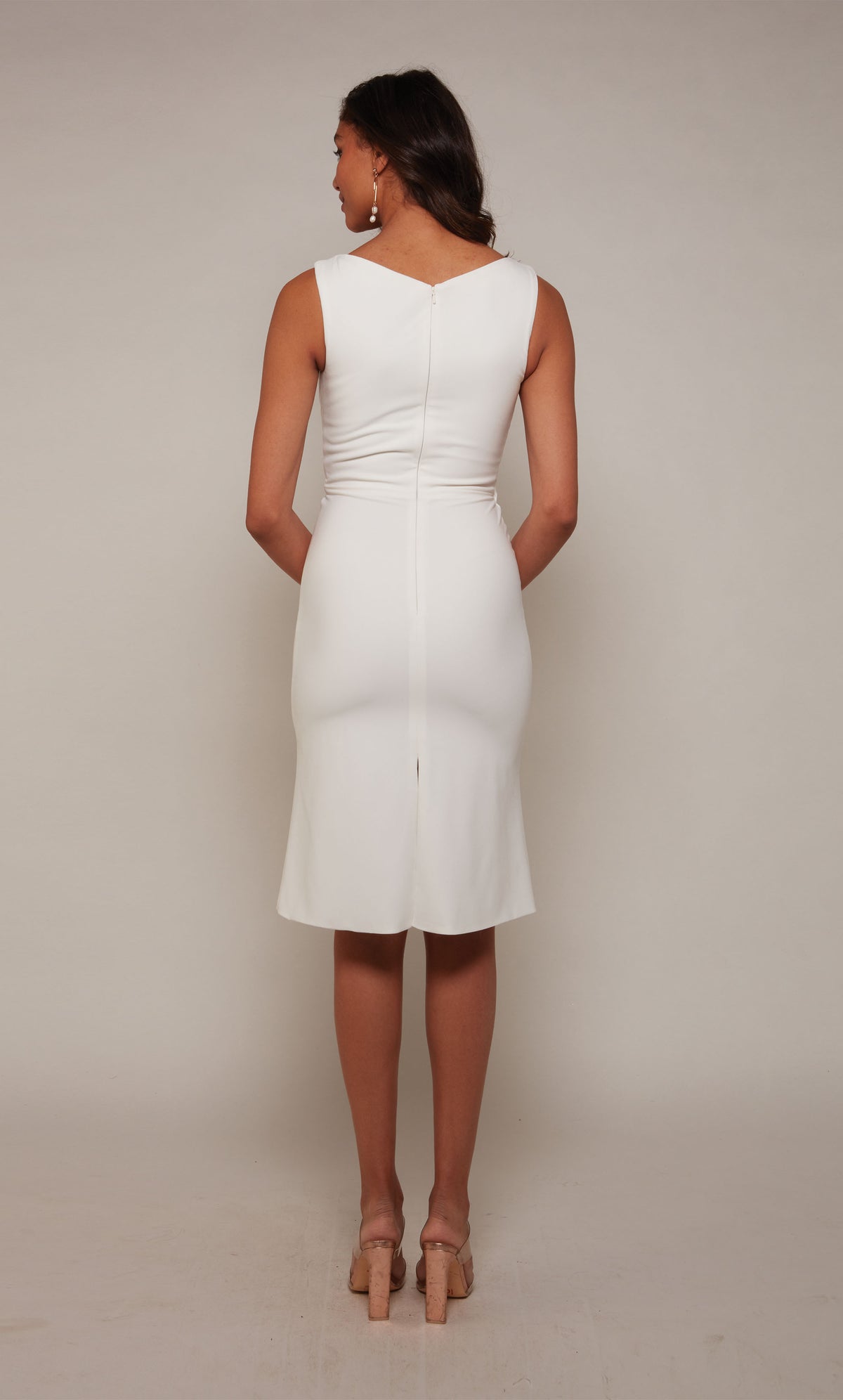 ALYCE Paris 70037 Bridal Boat Neckline Modest Straight Dress