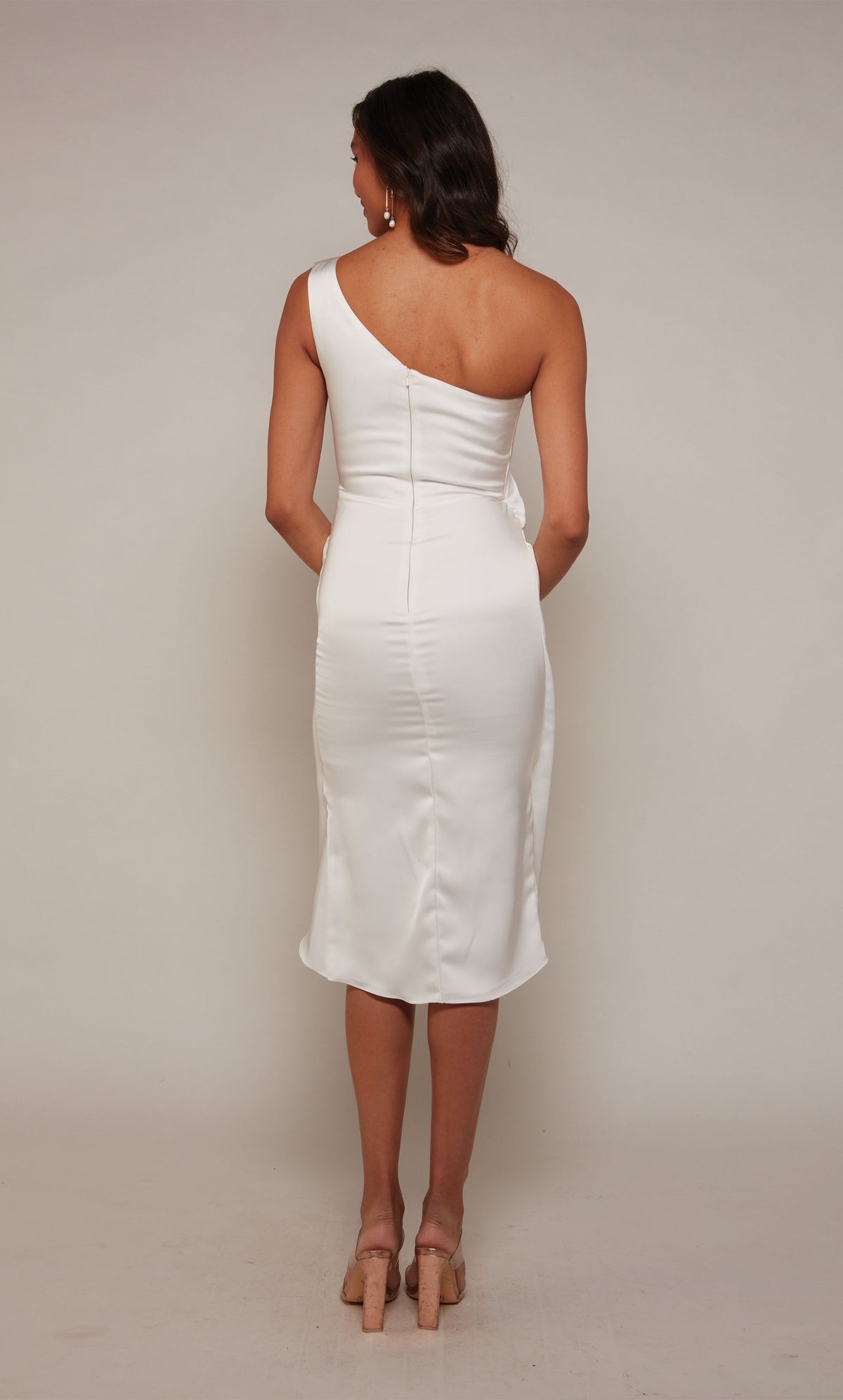 ALYCE Paris 70038 Bridal One Shoulder Neckline Chic High-low Dress
