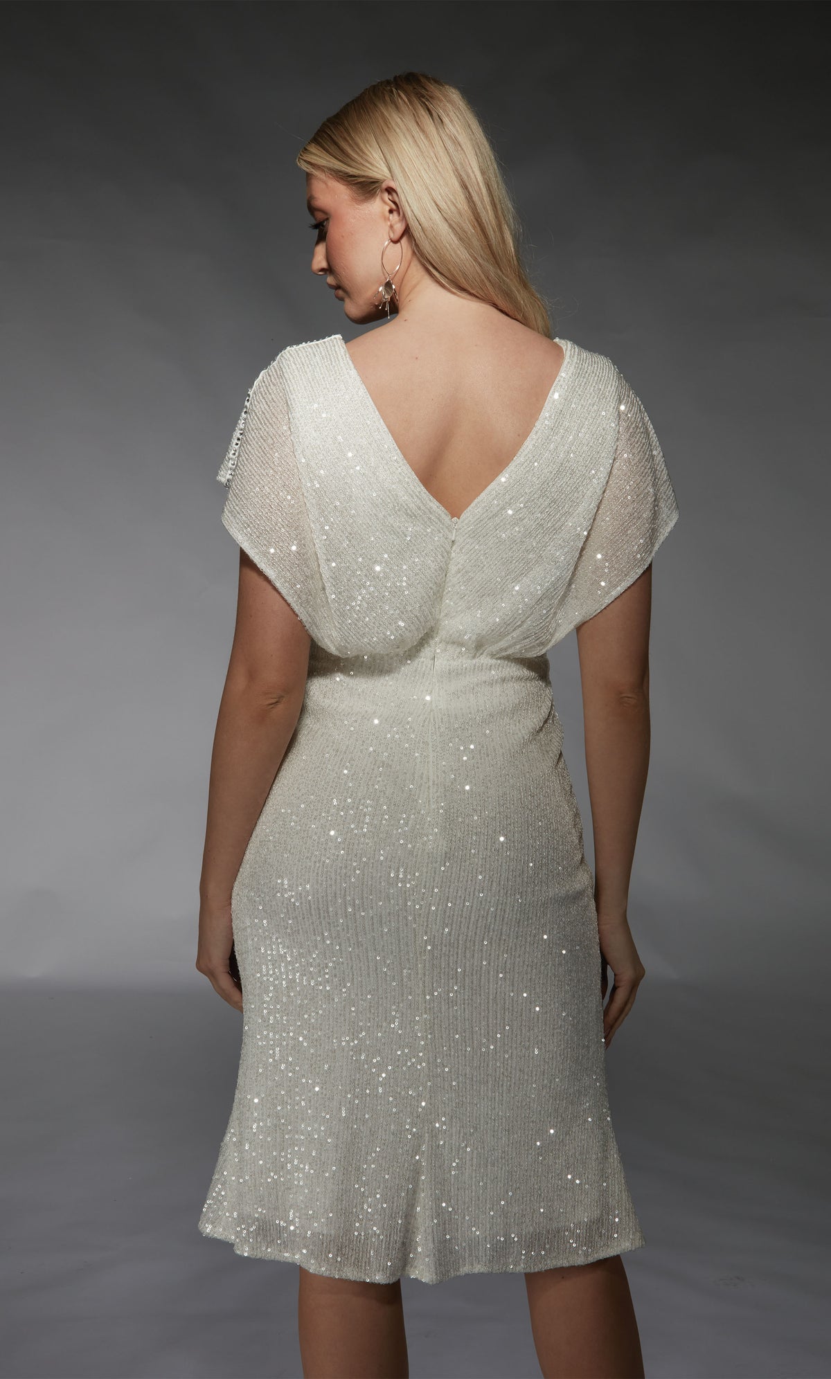 ALYCE Paris 70063 Bridal V-neckline Embellished Straight Dress