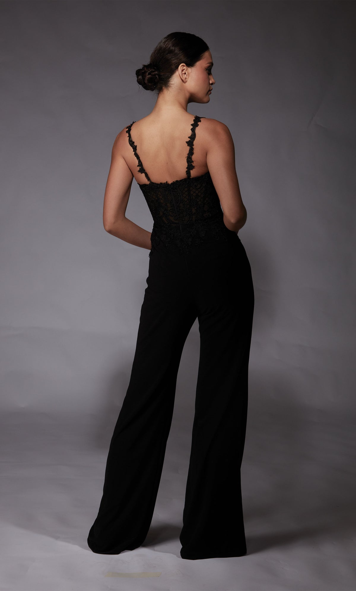ALYCE Paris 70074 Bridal Sweetheart Neckline Elegant Jumpsuit Dress