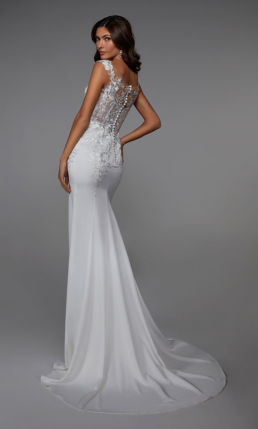 ALYCE Paris 7026 Bridal Off The Shoulder Neckline Sexy Mermaid Dress