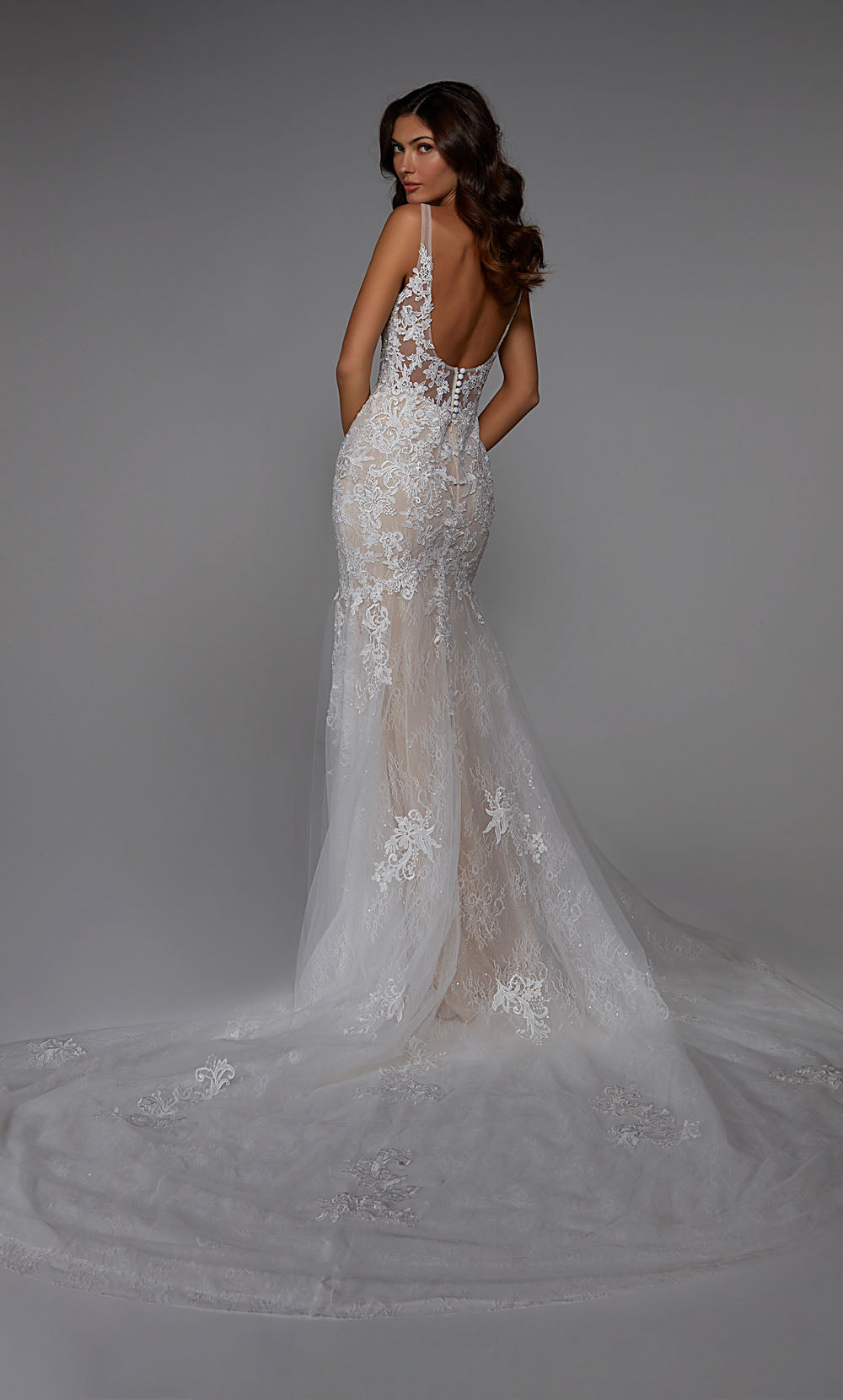 ALYCE Paris 7029 Bridal Sweetheart Neckline Illusion Mermaid Dress