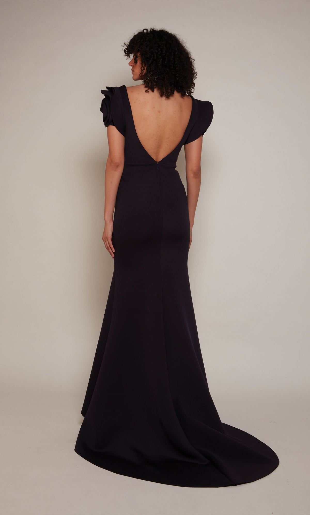 ALYCE Paris 7066 Bridal Plunging Neckline Simple Mermaid Dress