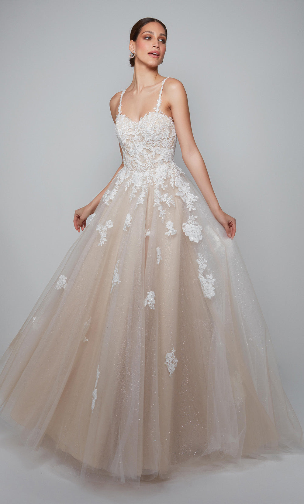 ALYCE Paris 7084 Bridal Sweetheart Neckline Train Ballgown Dress
