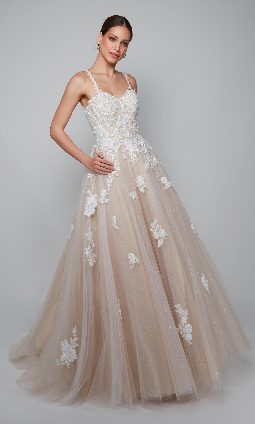 ALYCE Paris 7084 Bridal Sweetheart Neckline Train Ballgown Dress