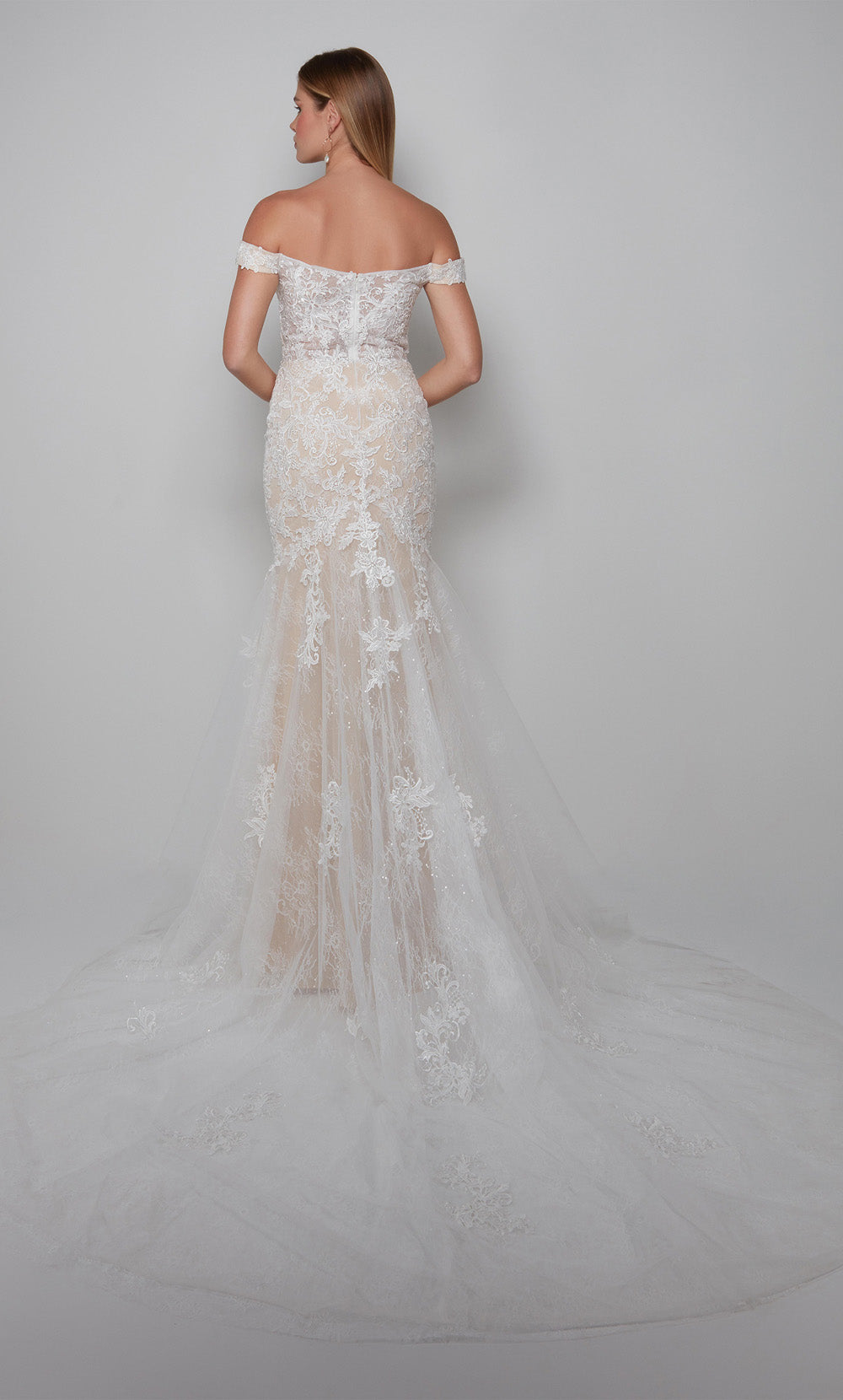 ALYCE Paris 7086 Bridal Off The Shoulder Neckline Elegant Mermaid Dress