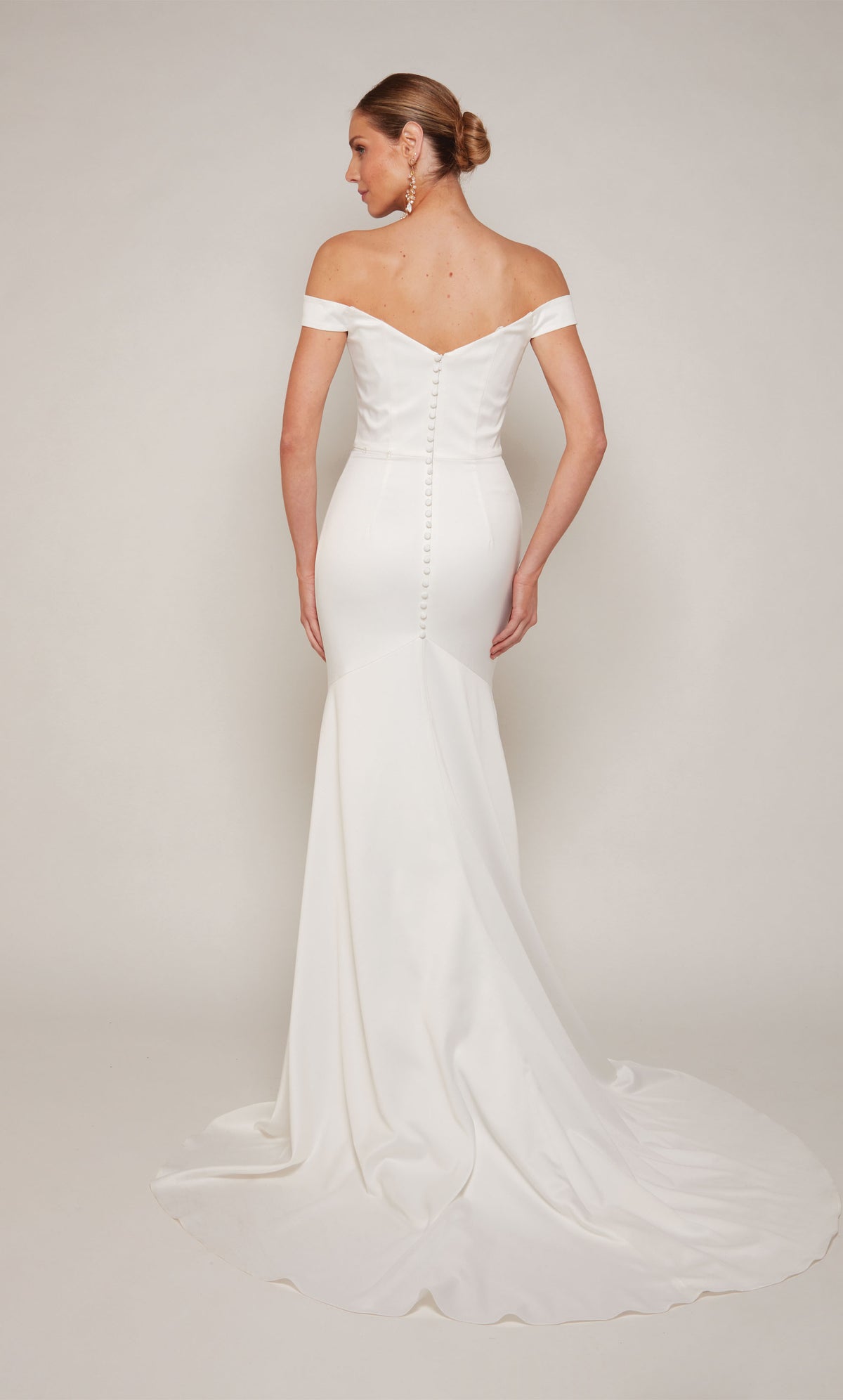 ALYCE Paris 7098 Bridal Off The Shoulder Neckline Train Mermaid Dress