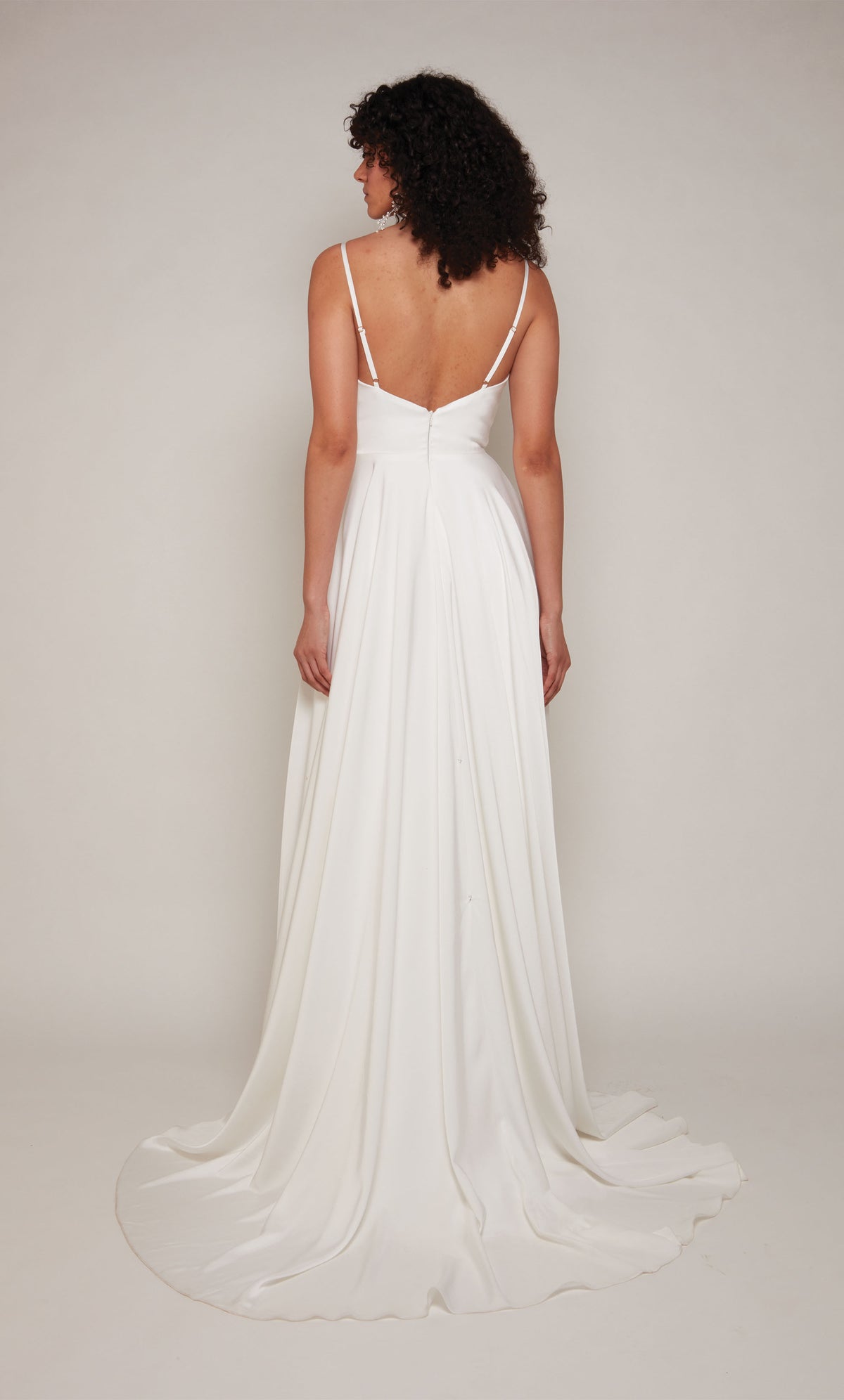 ALYCE Paris 7100 Bridal Cowl Neckline Train A Line Dress