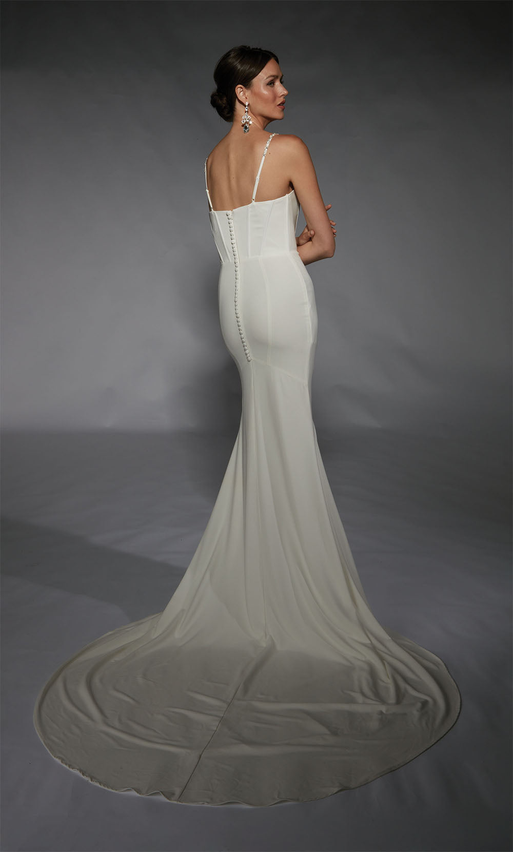 ALYCE Paris 7104 Bridal Straight Across Neckline Corset Mermaid Dress