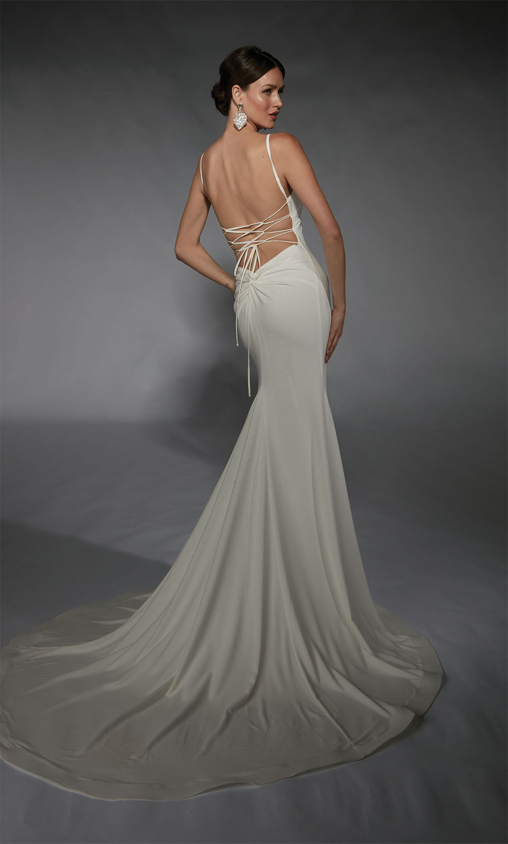 ALYCE Paris 7108 Bridal V-neckline Train Mermaid Dress