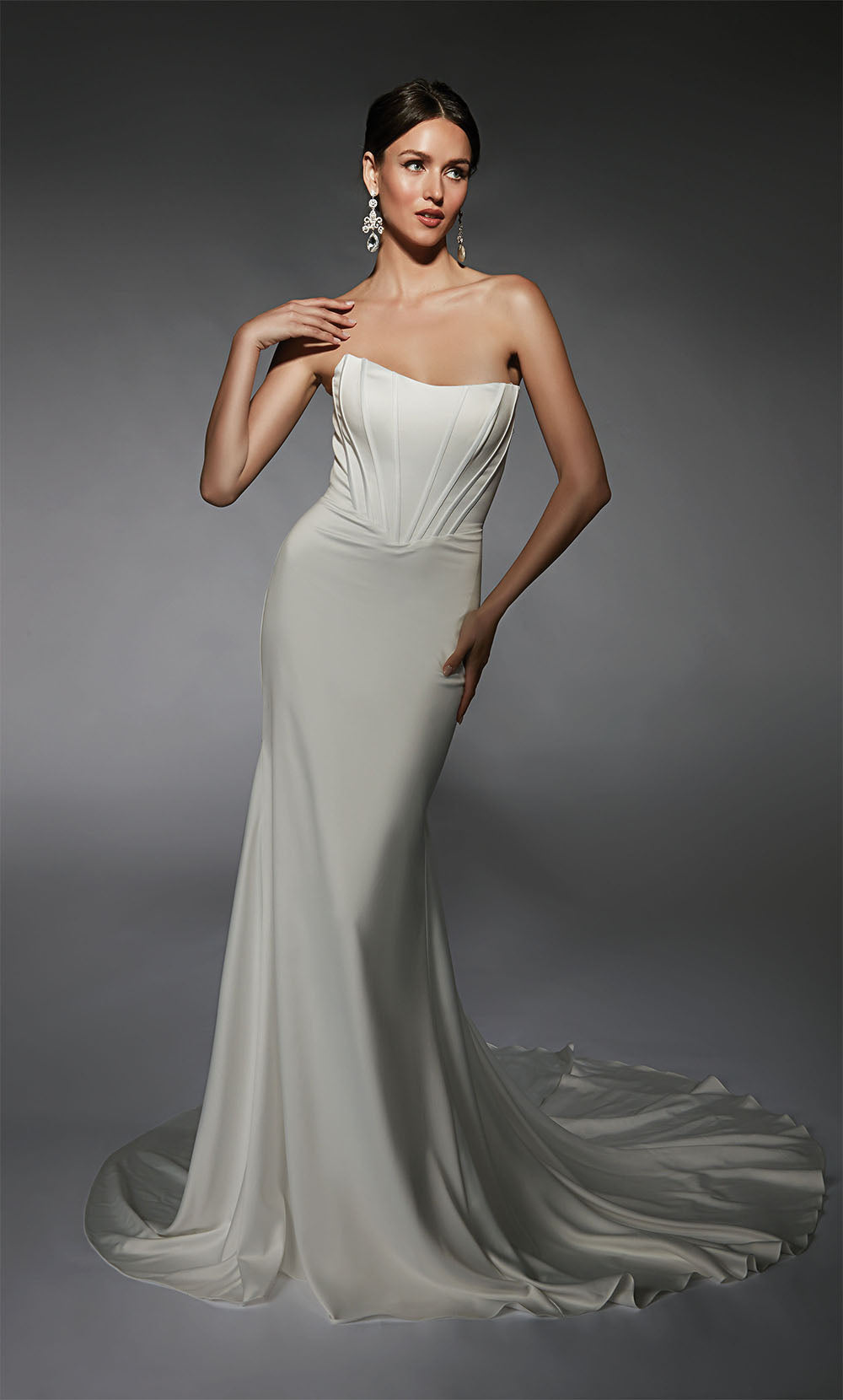 ALYCE Paris 7109 Bridal Scoop Neckline Corset Mermaid Dress