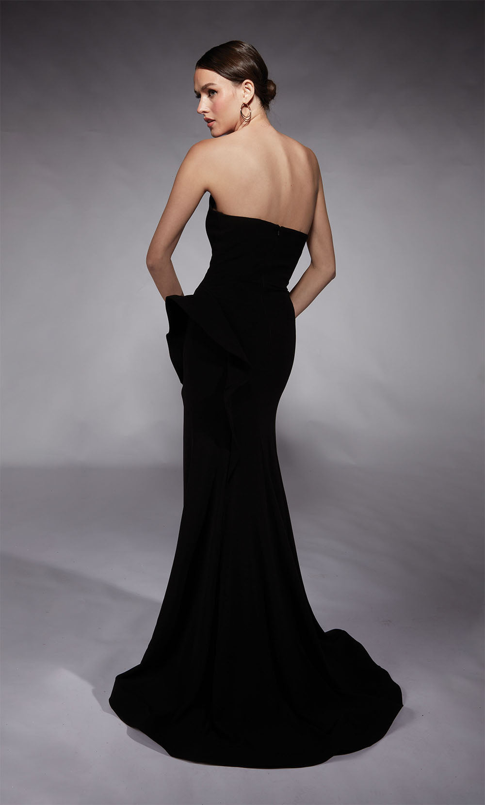 ALYCE Paris 7113 Bridal Plunging Neckline Sexy Straight Dress