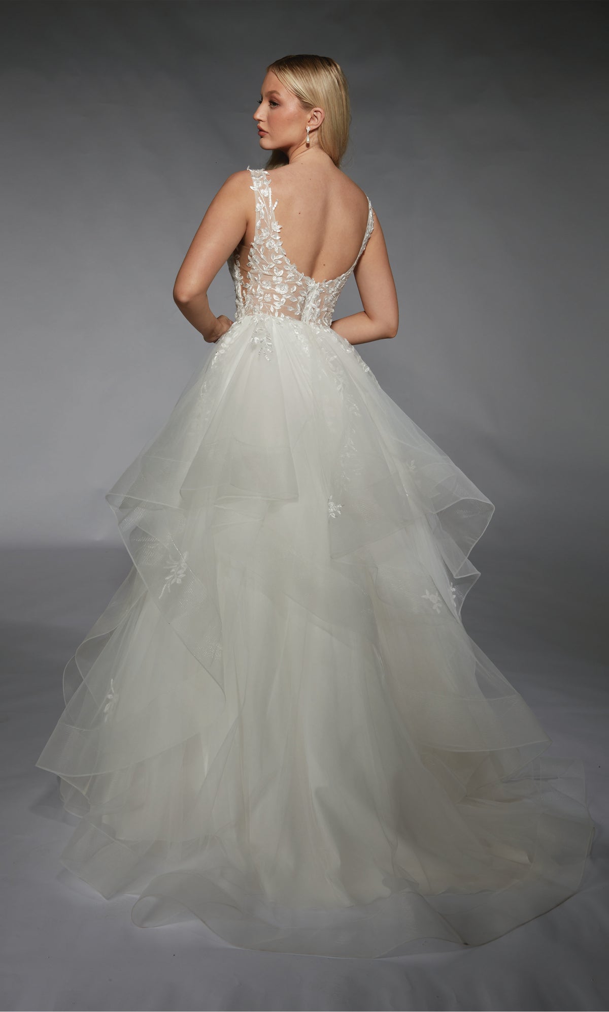 ALYCE Paris 7126 Bridal Plunging Neckline Corset Ballgown Dress