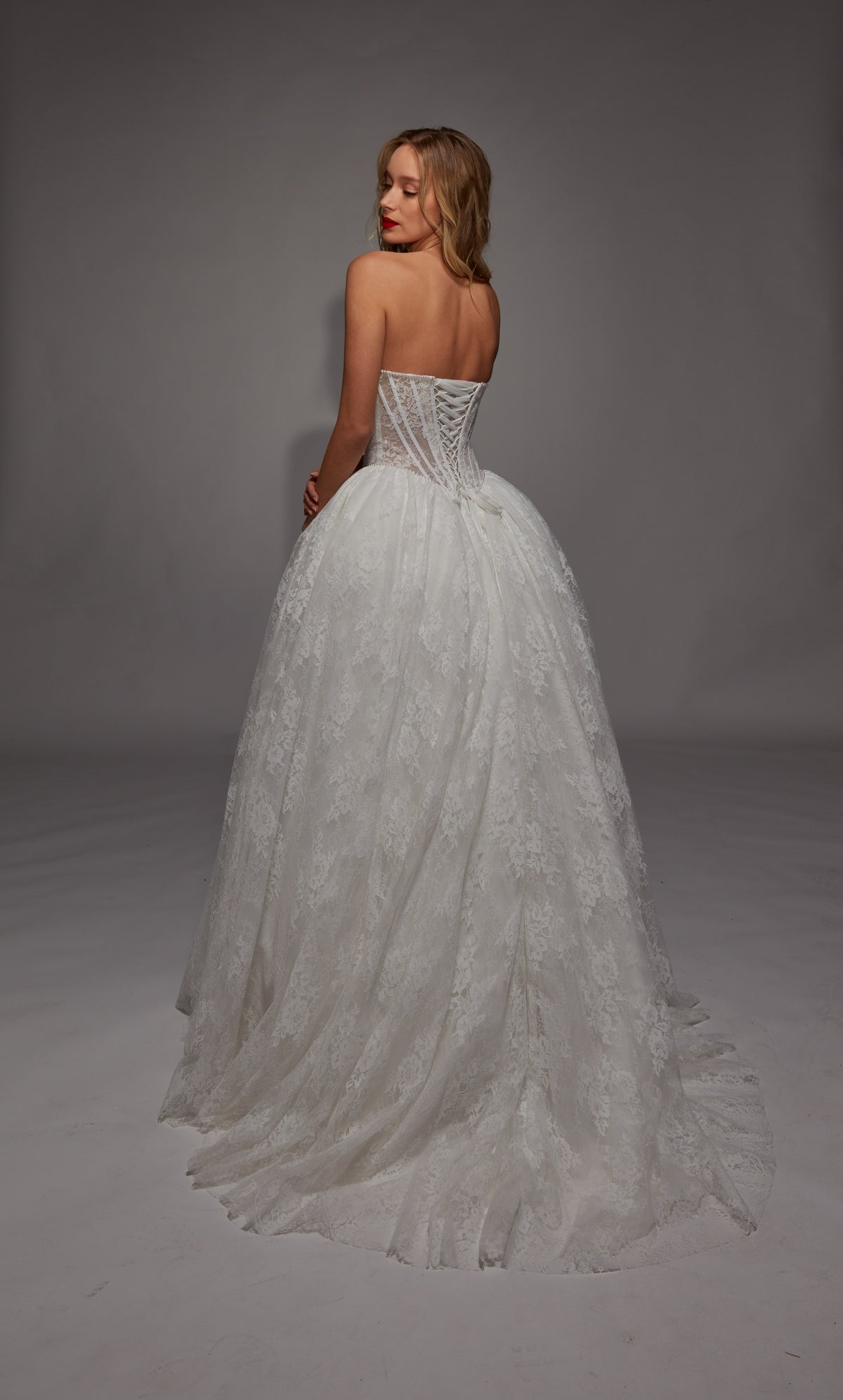 ALYCE Paris 7149 Bridal Strapless Neckline Corset Ballgown Dress