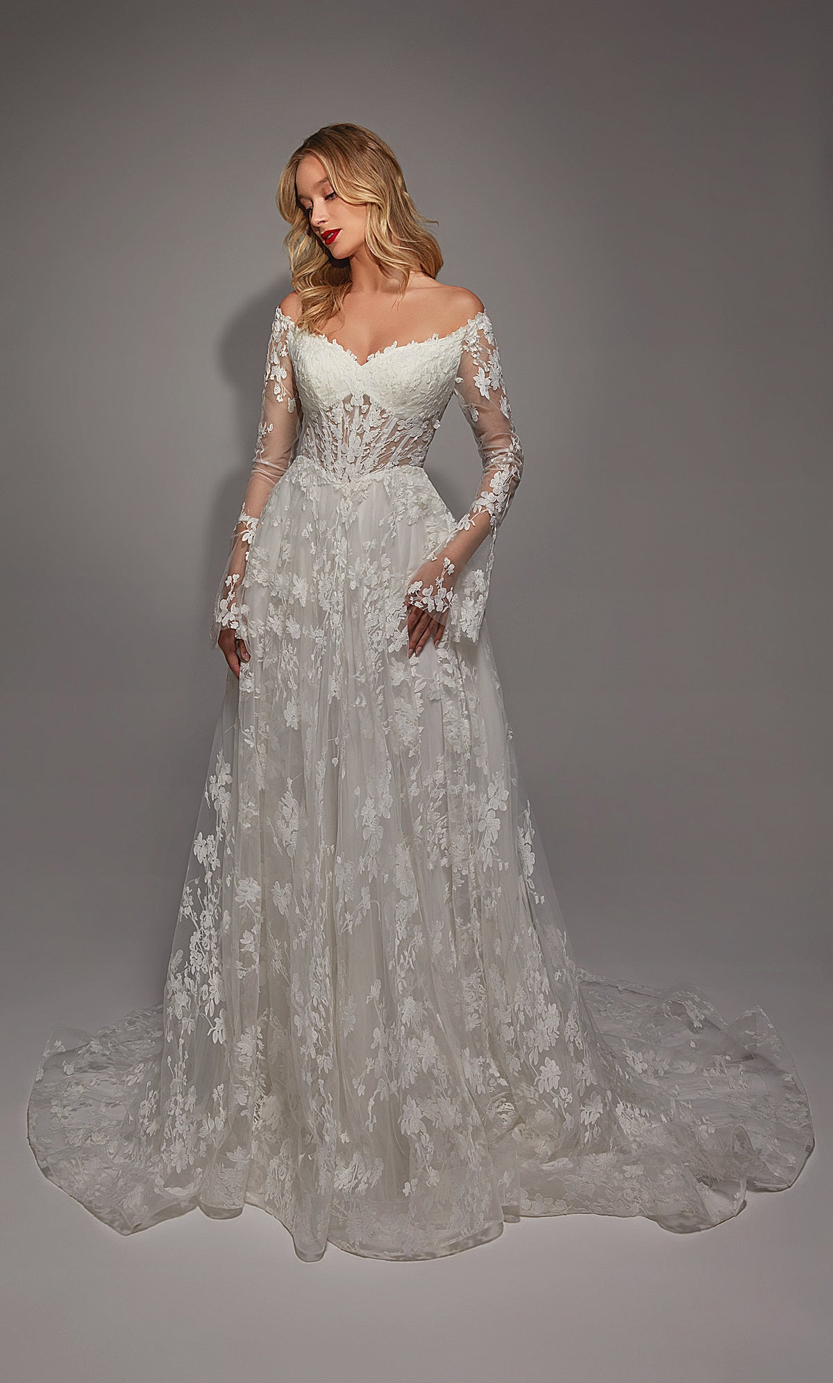 ALYCE Paris 7150 Bridal Sweetheart Neckline Corset A Line Dress