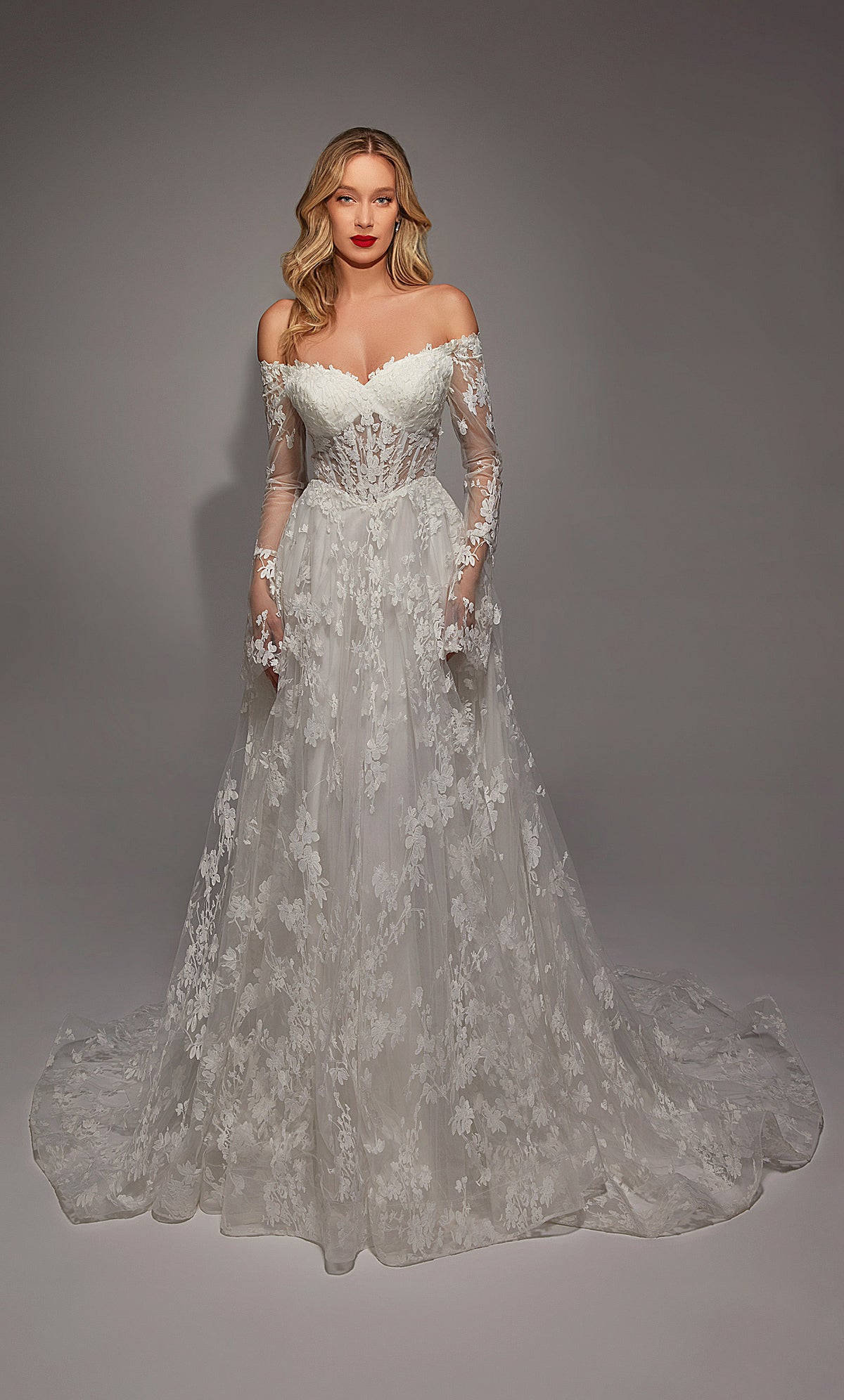 ALYCE Paris 7150 Bridal Sweetheart Neckline Corset A Line Dress