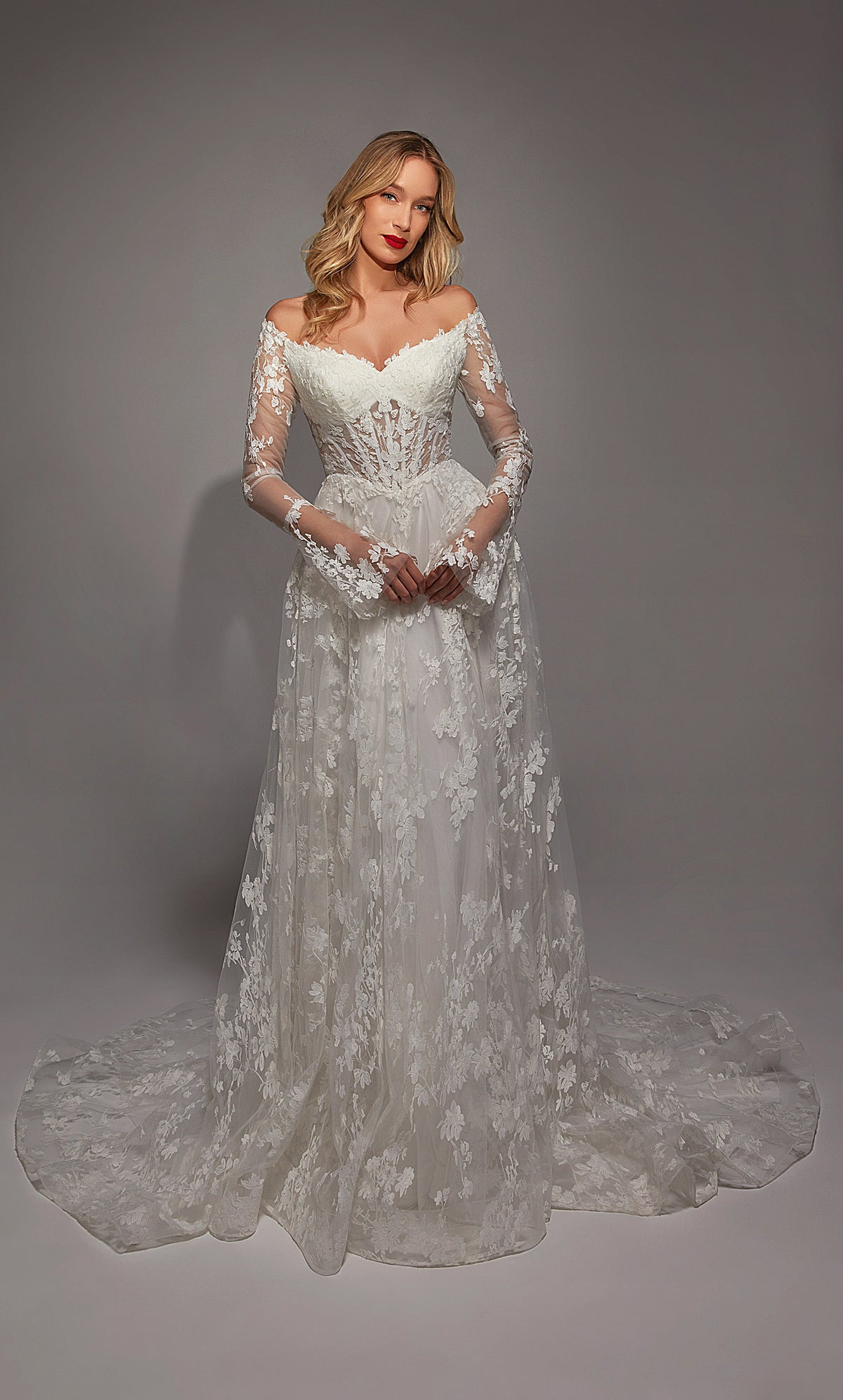 ALYCE Paris 7150 Bridal Sweetheart Neckline Corset A Line Dress