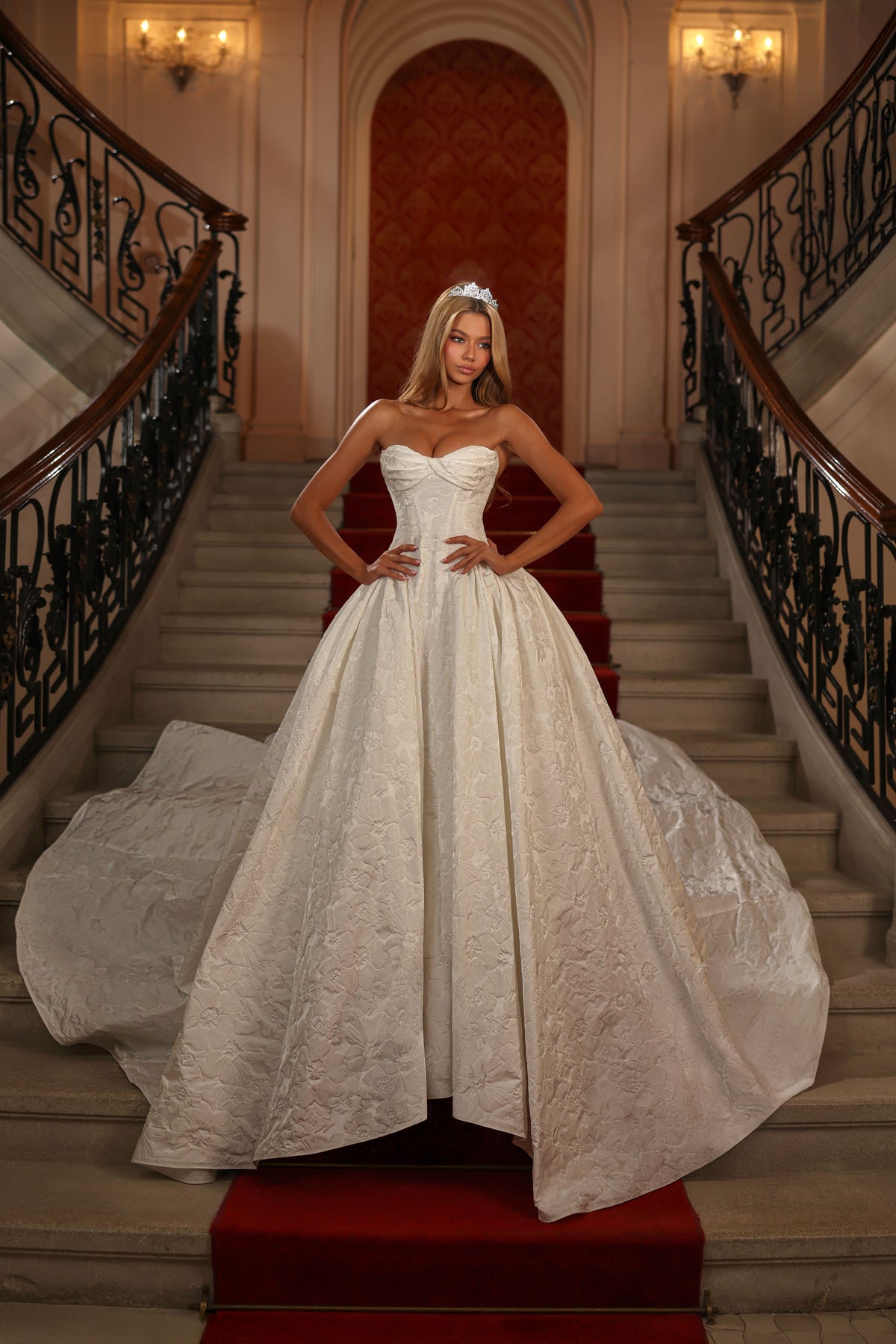 ALYCE Paris 7164 Bridal Strapless Neckline Corset Ballgown Dress