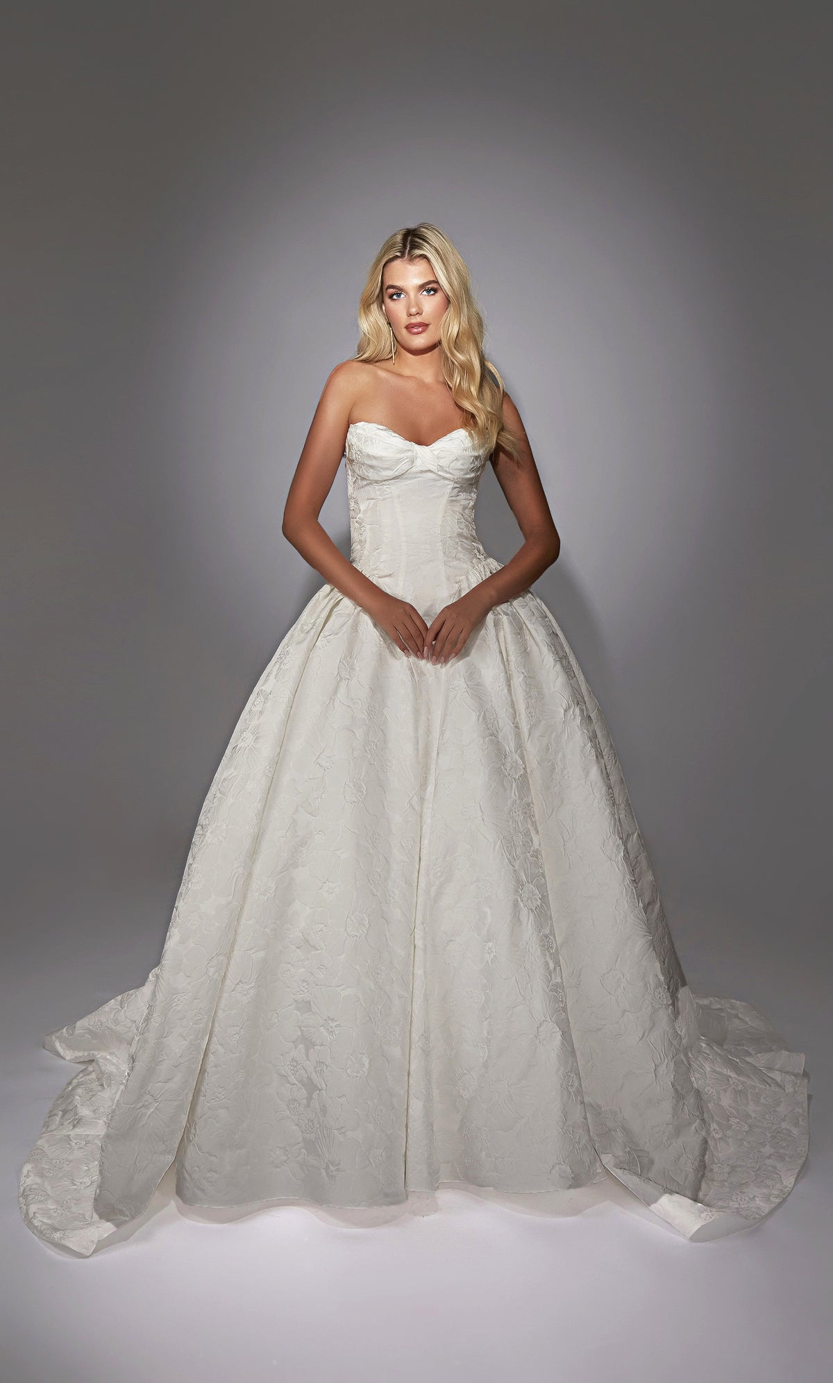 ALYCE Paris 7164 Bridal Strapless Neckline Corset Ballgown Dress