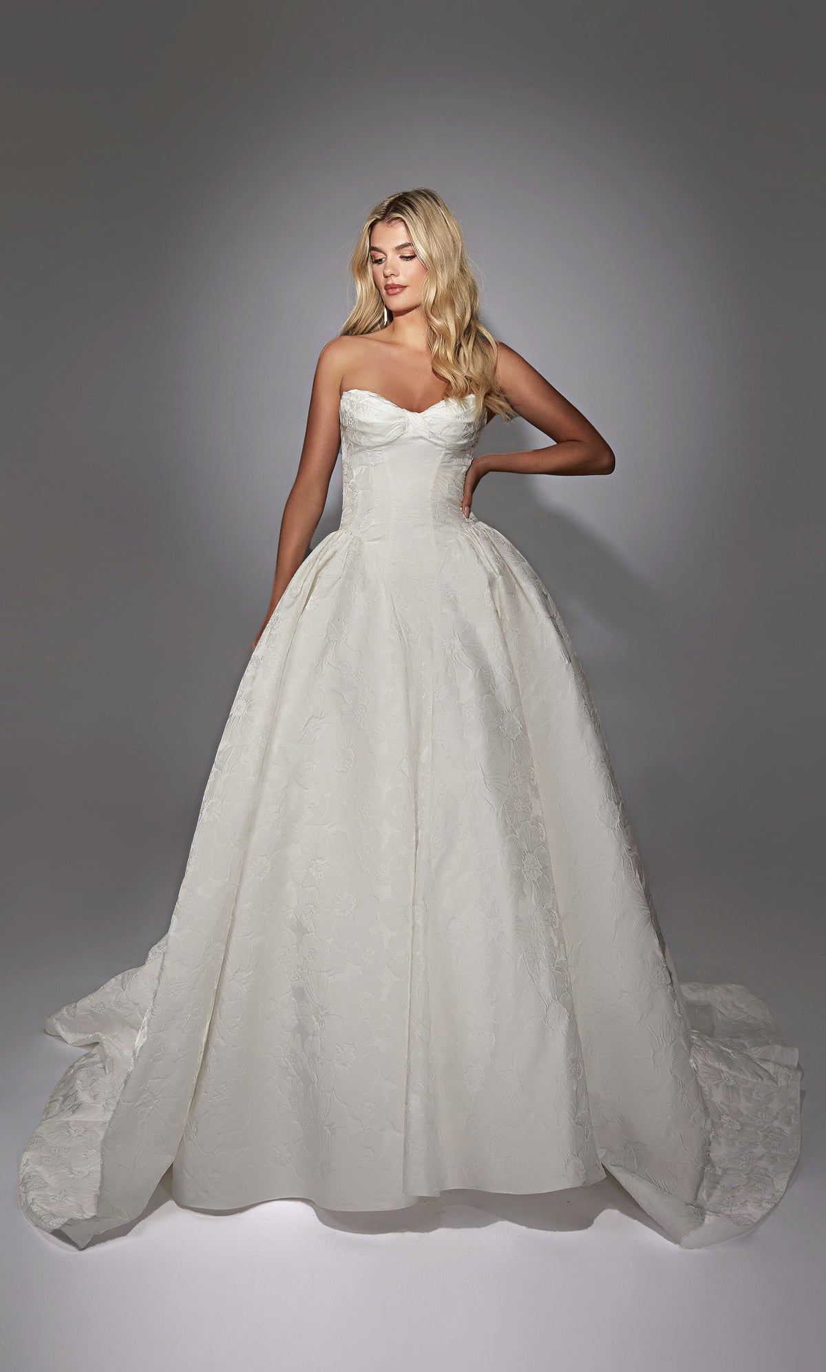 ALYCE Paris 7164 Bridal Strapless Neckline Corset Ballgown Dress