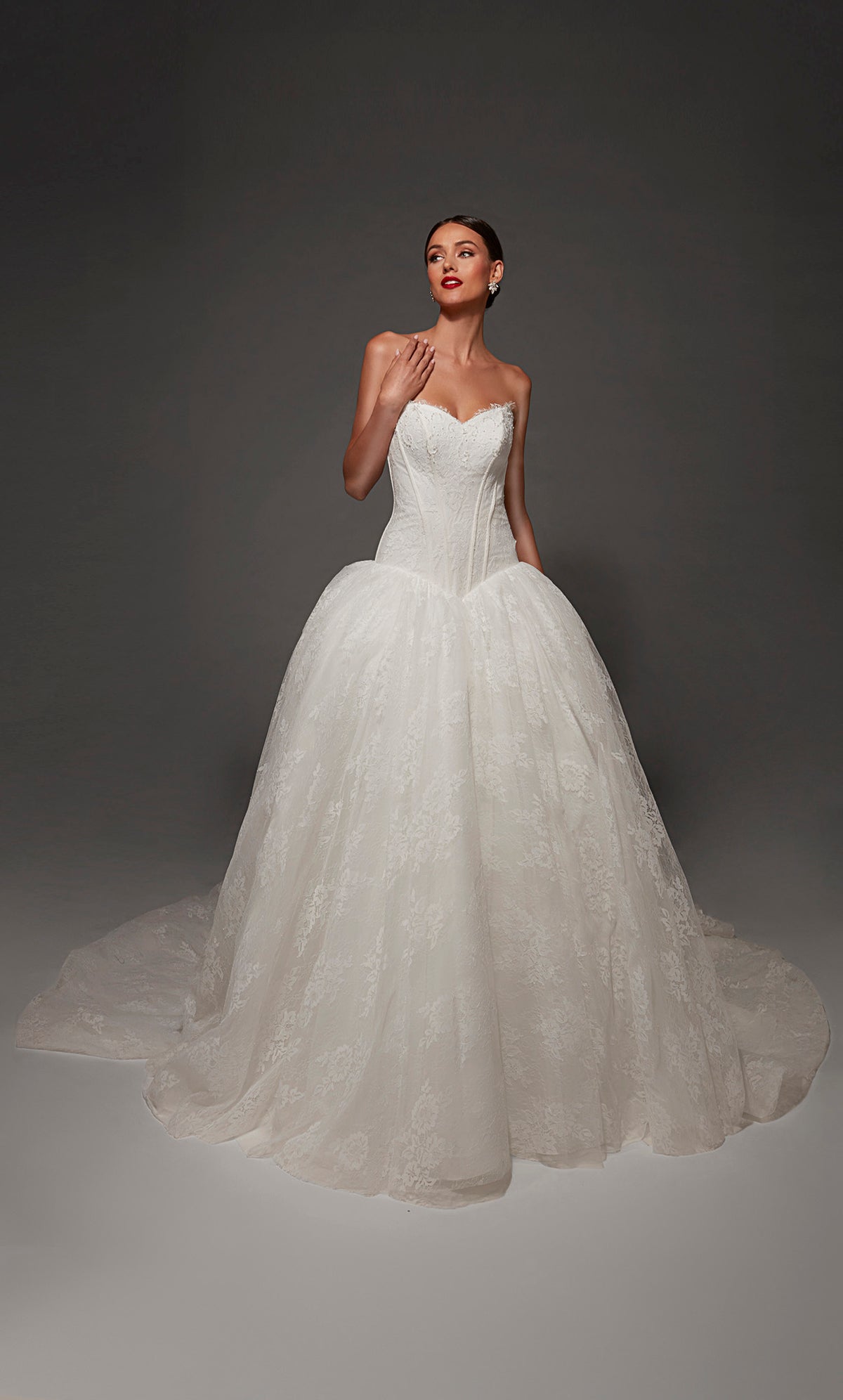 ALYCE Paris 7169 Bridal Sweetheart Neckline Elegant Fit N Flare Dress