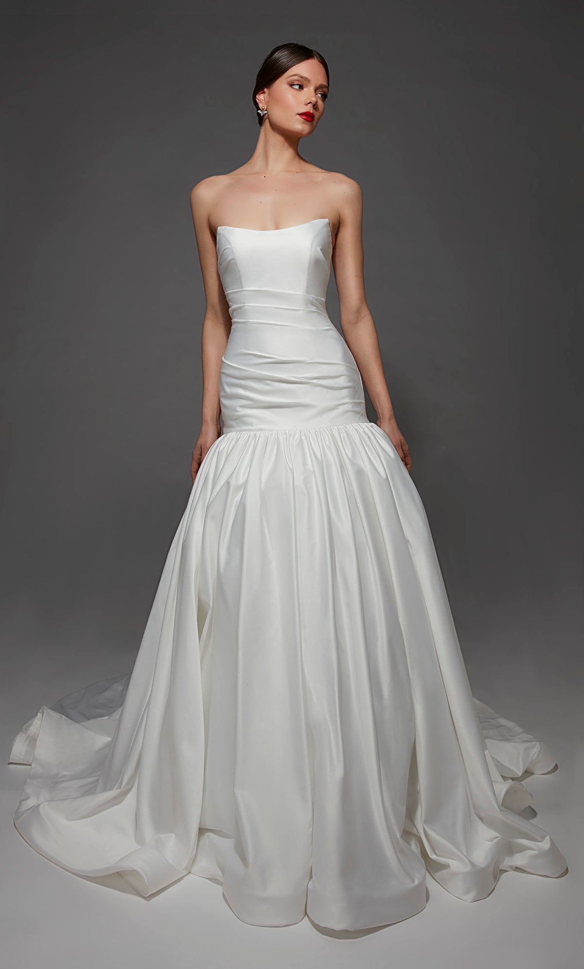 ALYCE Paris 7181 Bridal Straight Across Neckline Embellished Ballgown Dress
