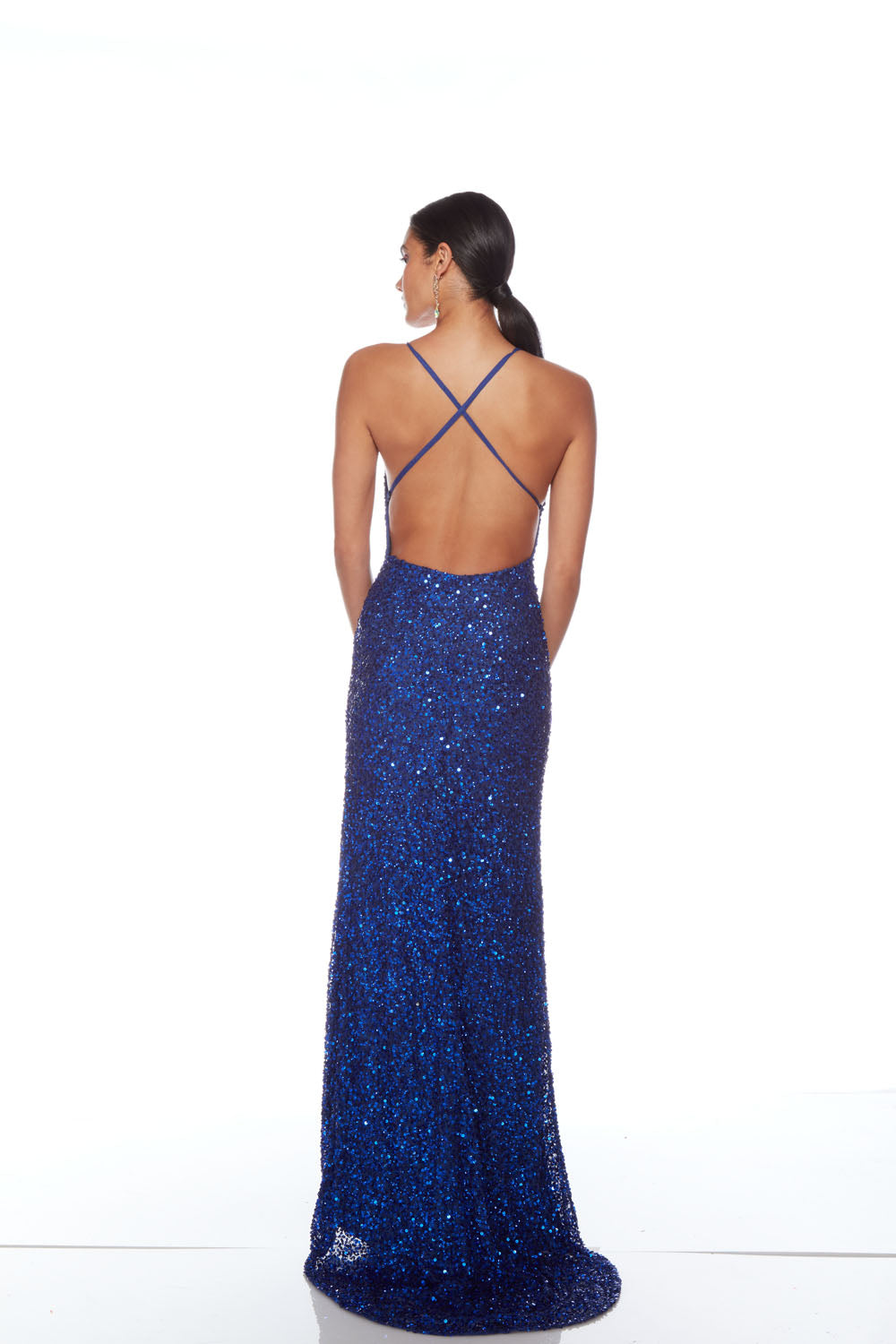 ALYCE Paris 88002 V-neckline Embellished Straight Dress