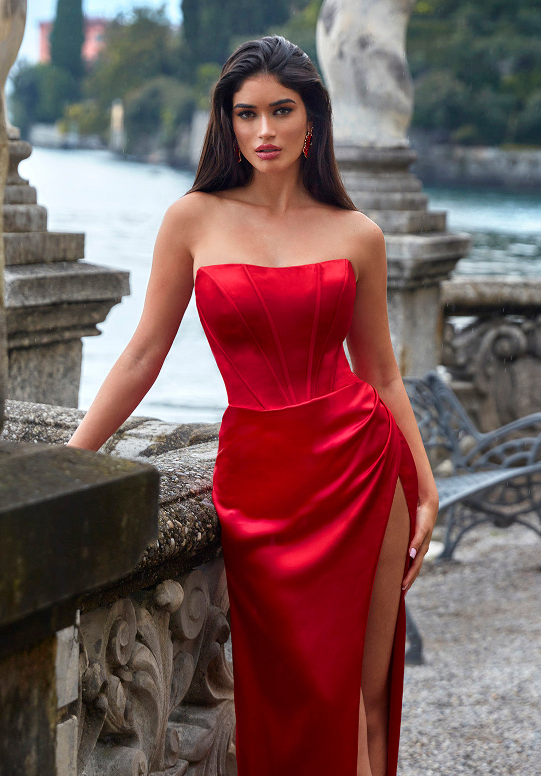 red gowns