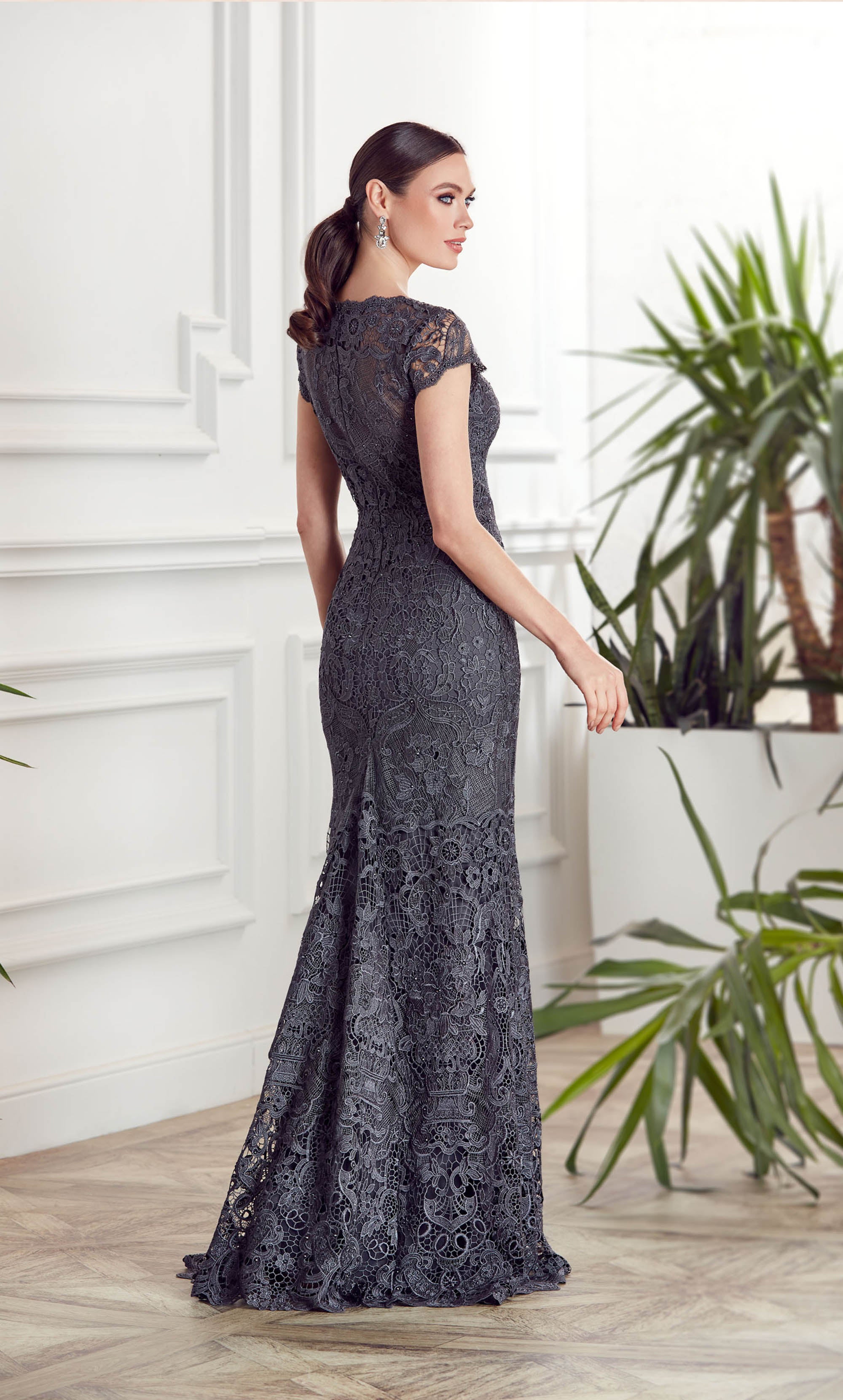 Formal Dress: 27478. Long Lace Dress, V-neck, Straight | Alyce Paris | ALYCE Paris Formal Dress: 27478. Long Lace Dress, V-neck, Straight | Alyce Paris | ALYCE Paris
