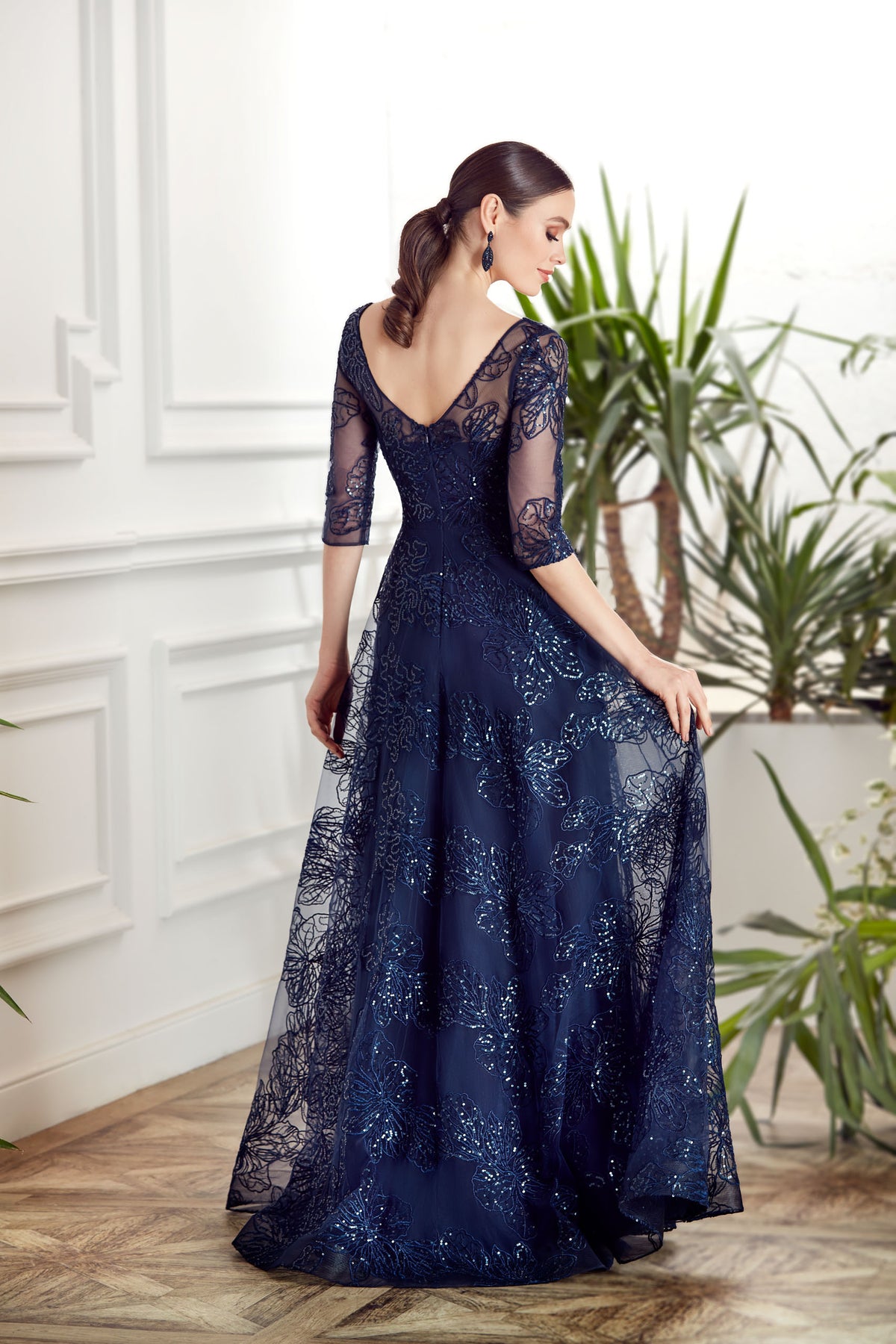 ALYCE Paris 27494 Special Occasion Illusion Embellished A Line Dress