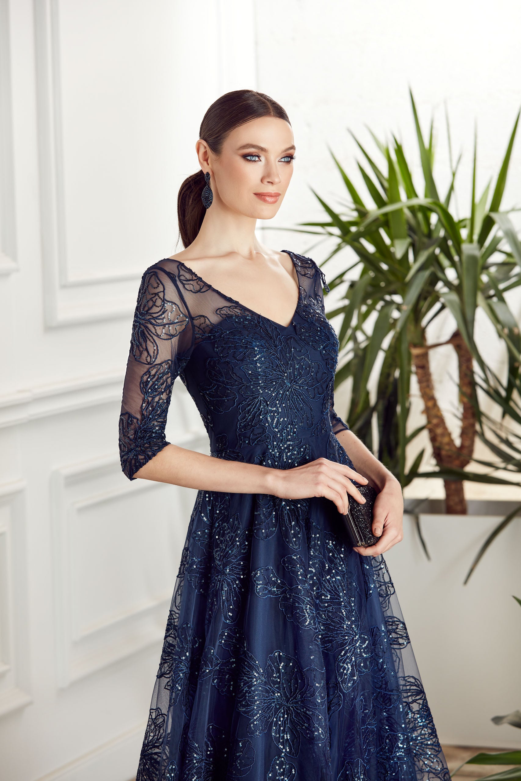 Evening Gown Jarlo Bella Dress Formal Dress: Long Evening Dress, Illusion Neckline, A-line Alyce Paris Evening Gown Jarlo Bella Dress Formal Dress: Long Evening Dress, Illusion Neckline, A-line Alyce Paris